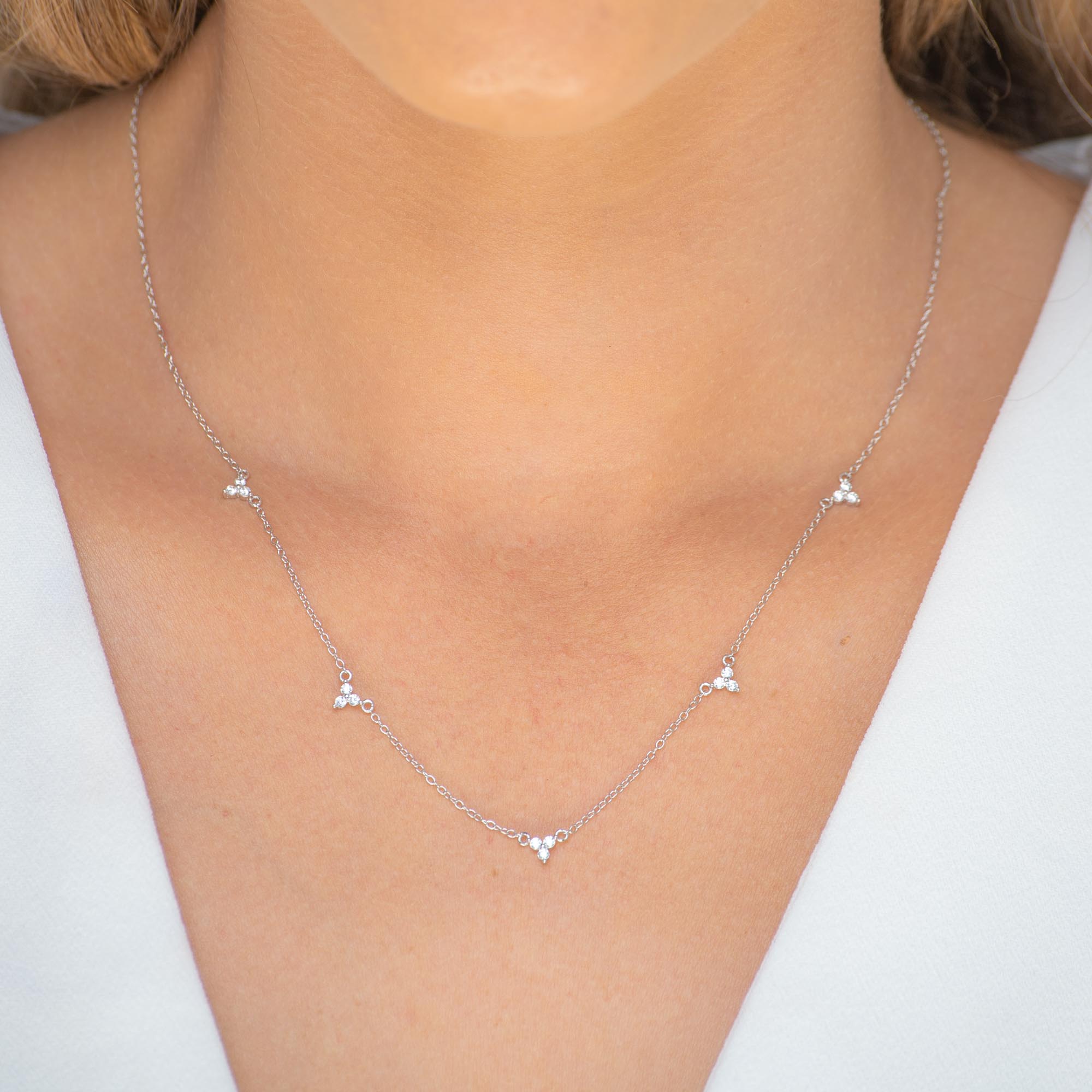 Lotus Station Chain Necklace - Camile & Stone