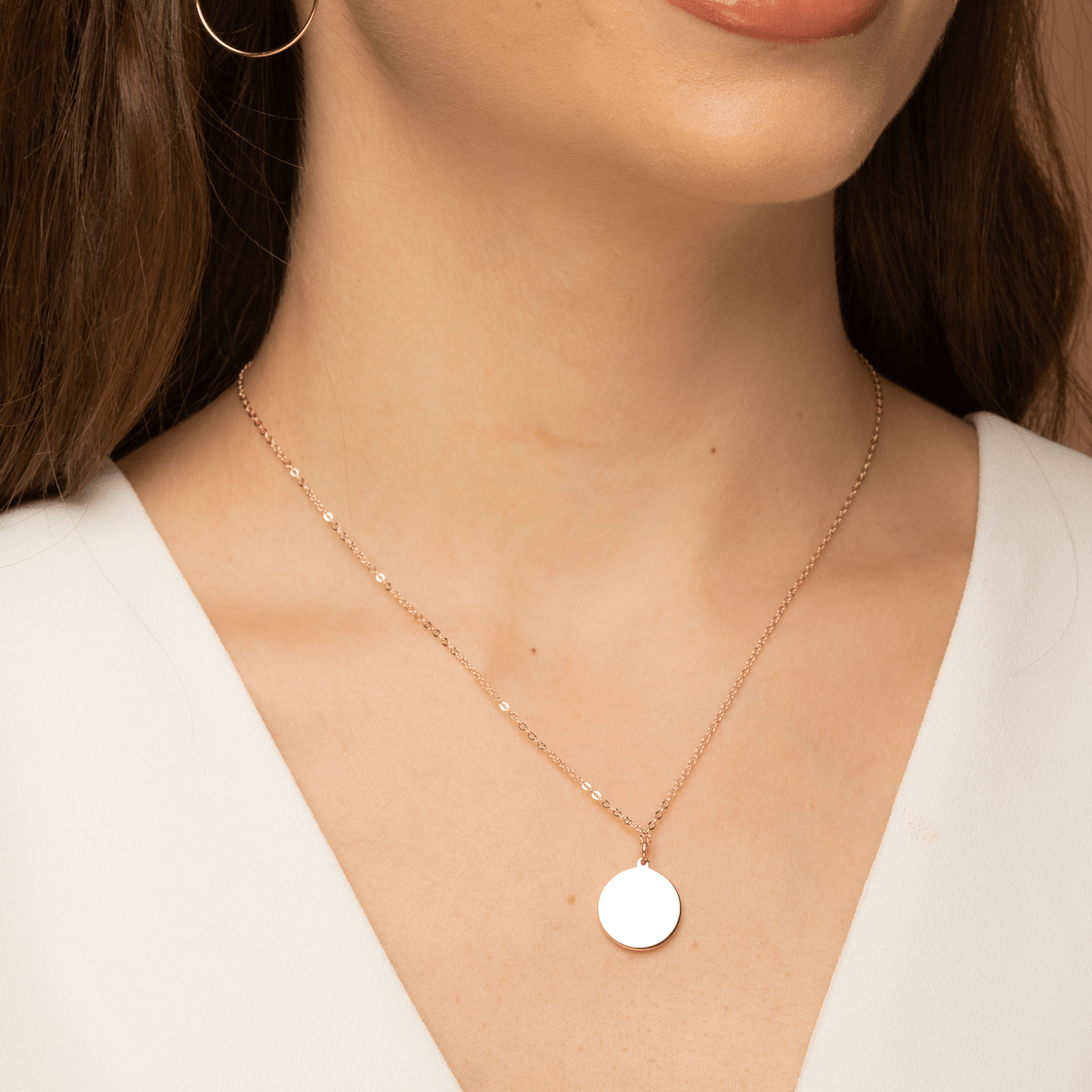 Medallion Coin Pendant Necklace - Camile & Stone