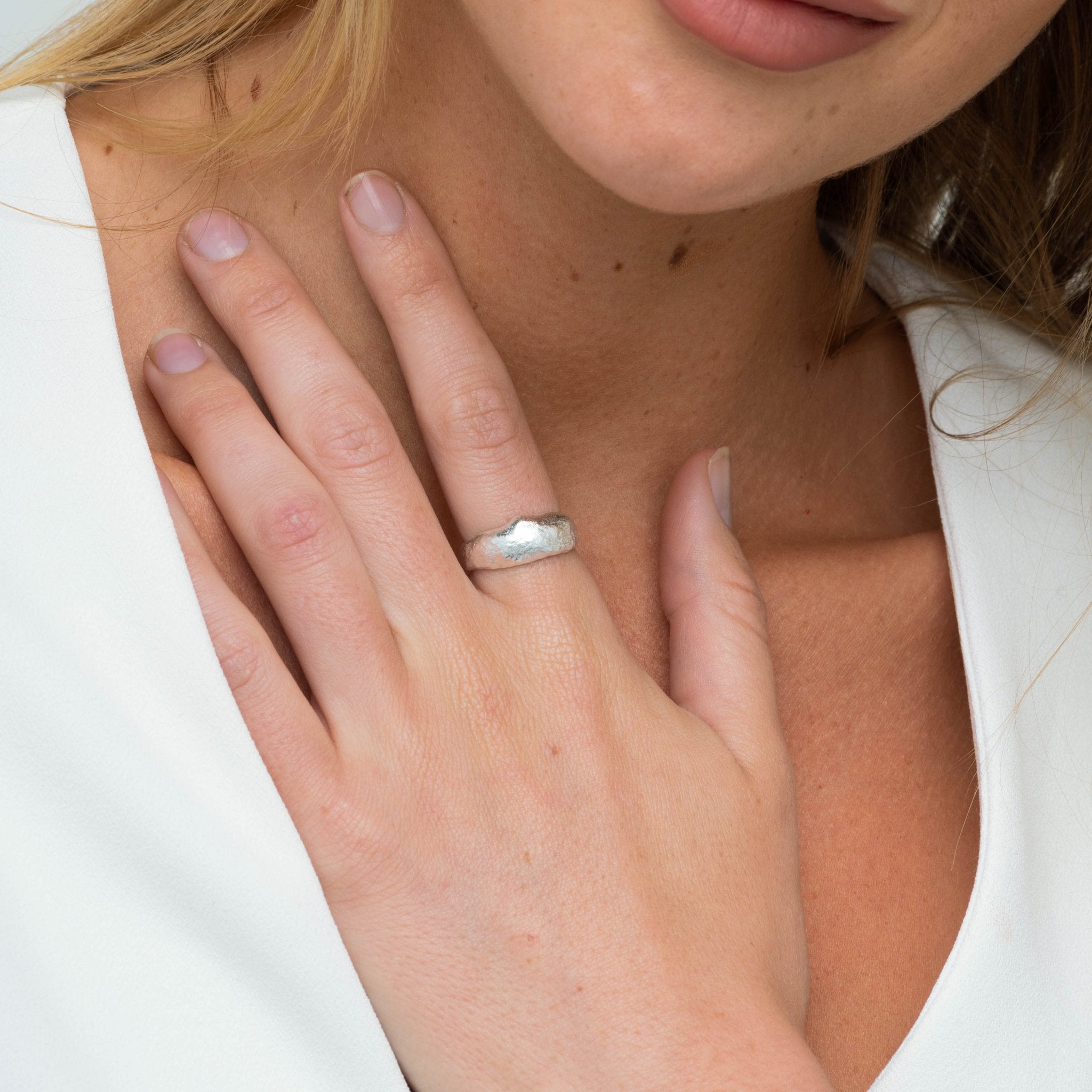 Molten Statement Open Ring - Camile & Stone