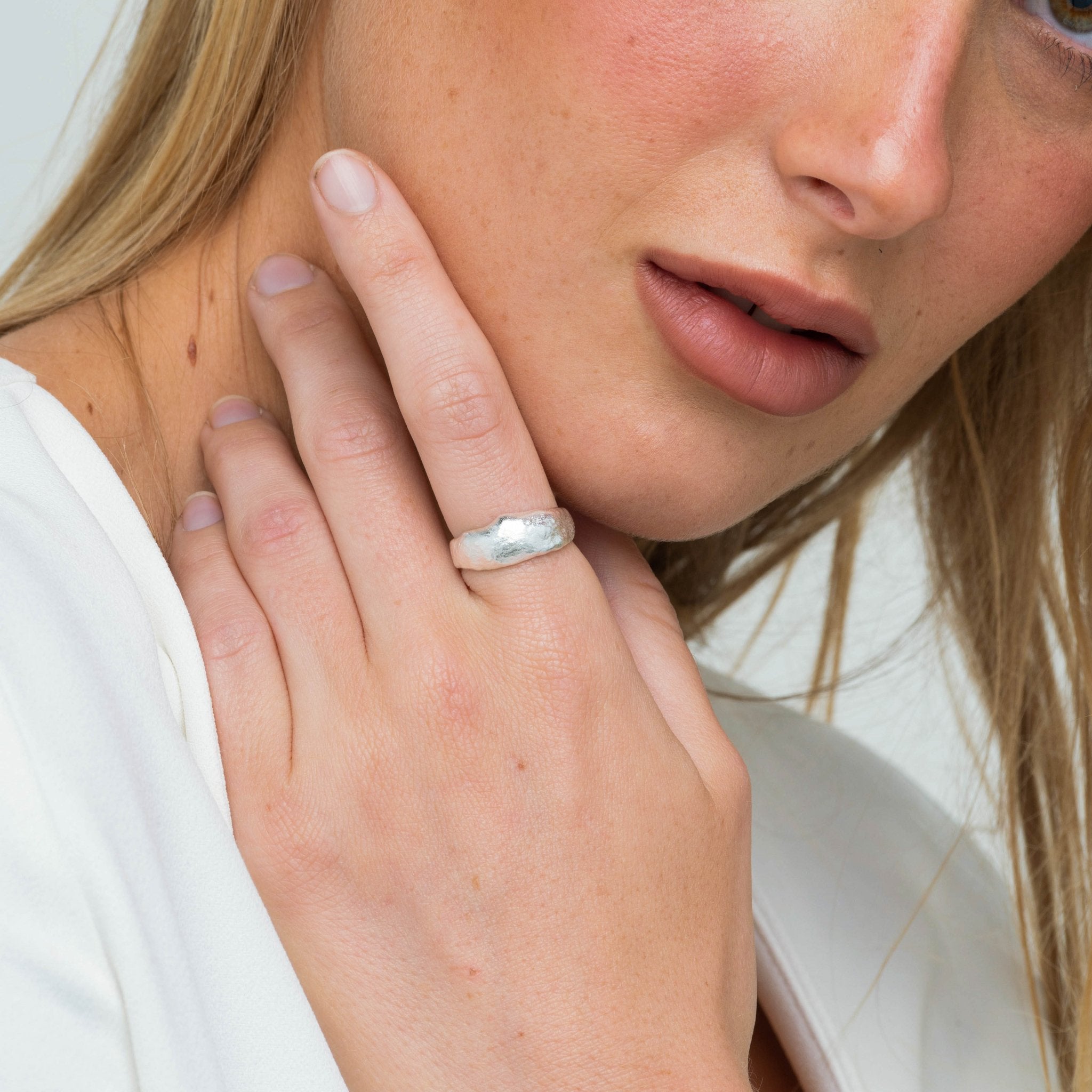 Molten Statement Open Ring - Camile & Stone