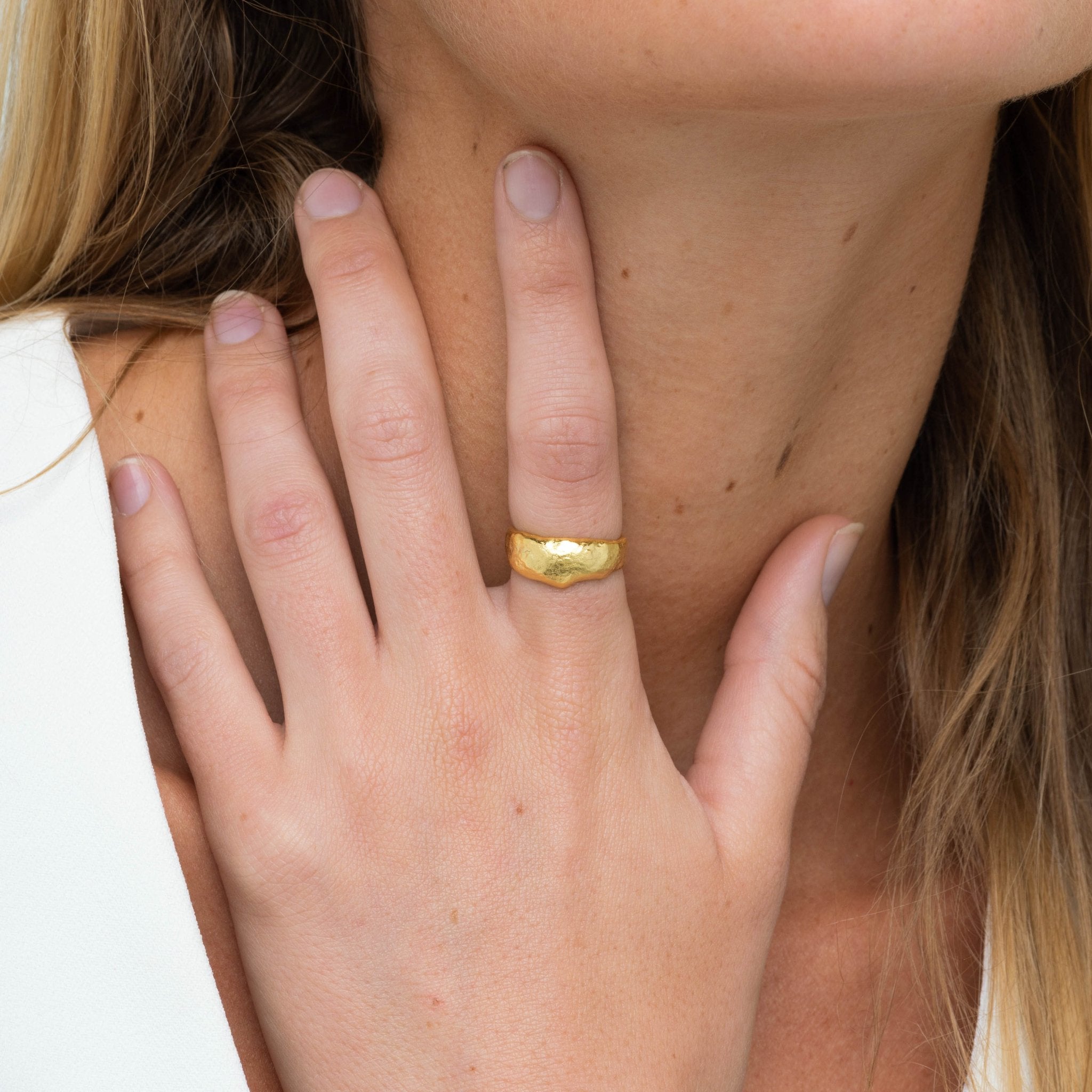 Molten Statement Open Ring - Camile & Stone