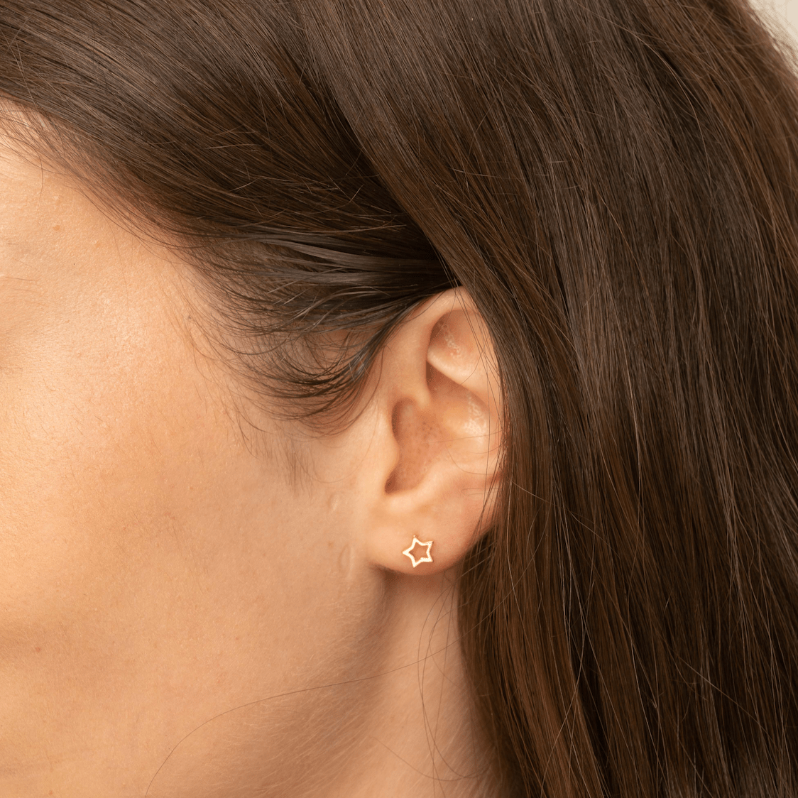 Open Star Stud Earrings - Camile & Stone