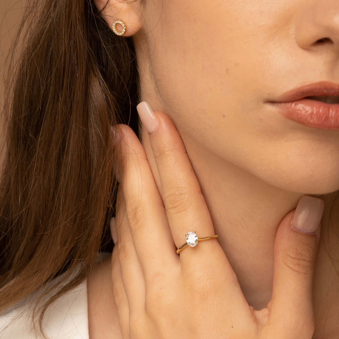 Oval Sapphire Band Ring