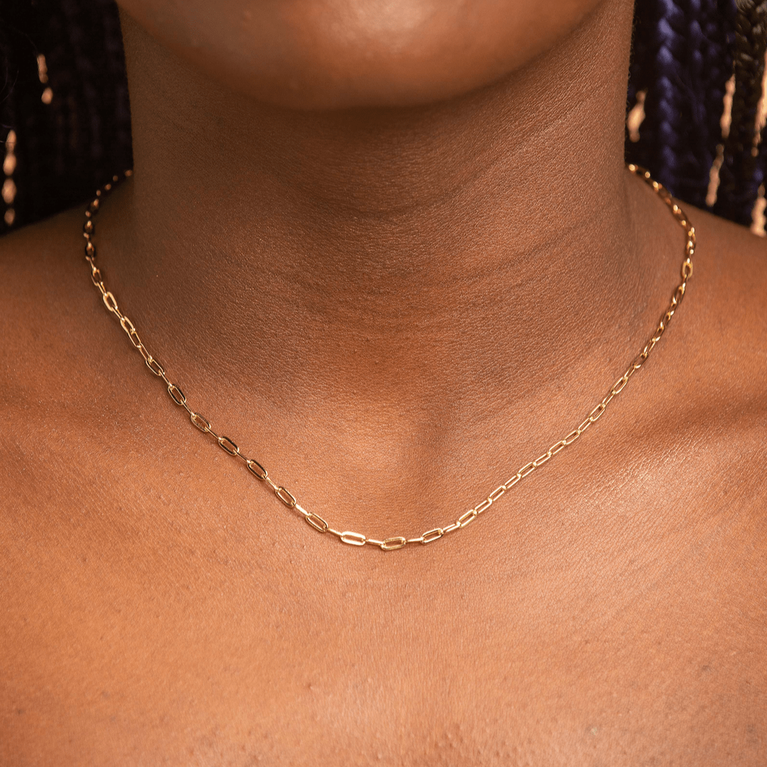 Paperclip Link Chain Necklace - Camile & Stone