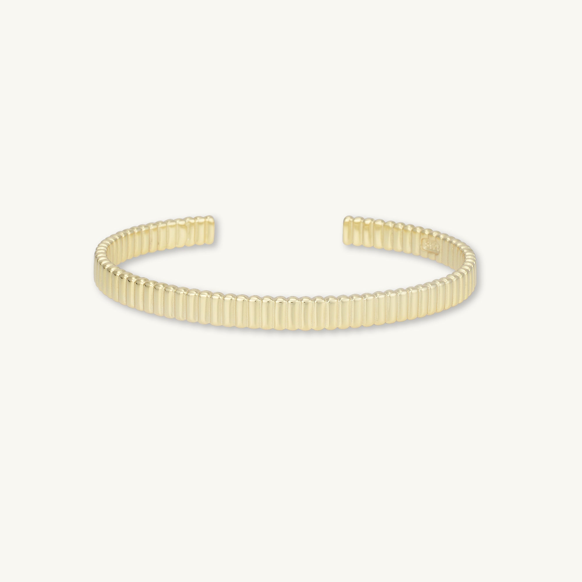 Ridges Cuff Bangle Bracelet - Camile & Stone