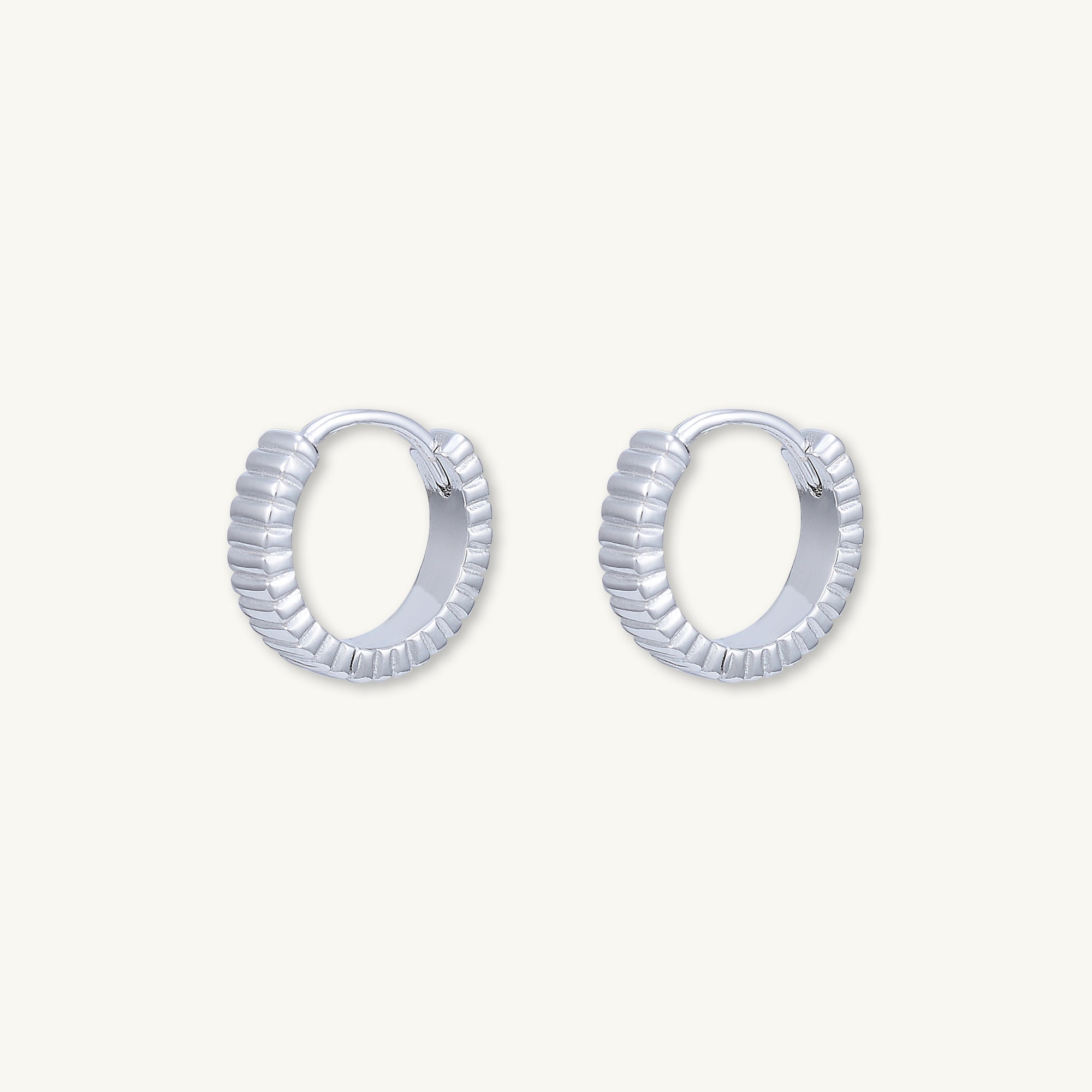 Ridges Huggie Earrings - Camile & Stone