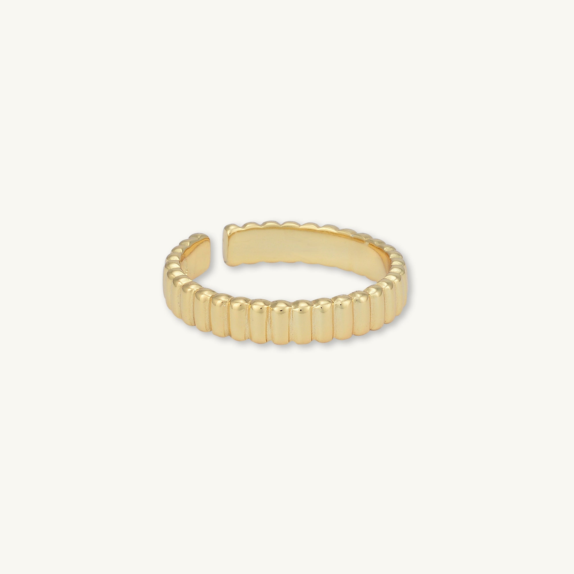 Ridges Open Adjustable Ring - Camile & Stone