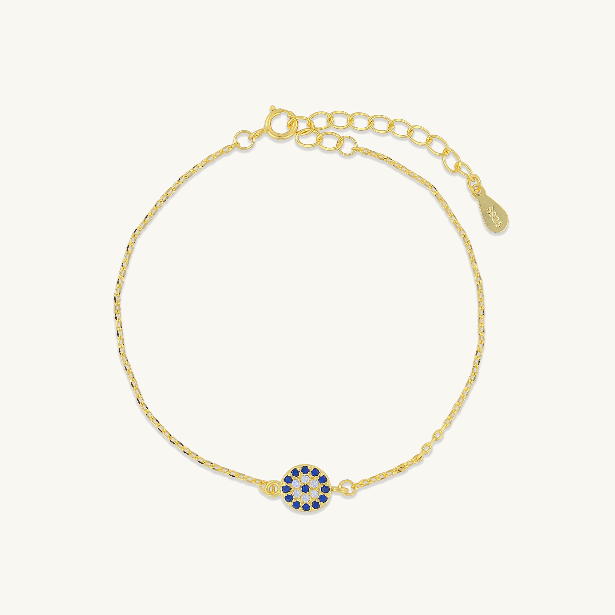 Round Evil Eye Pave Bracelet - Camile & Stone