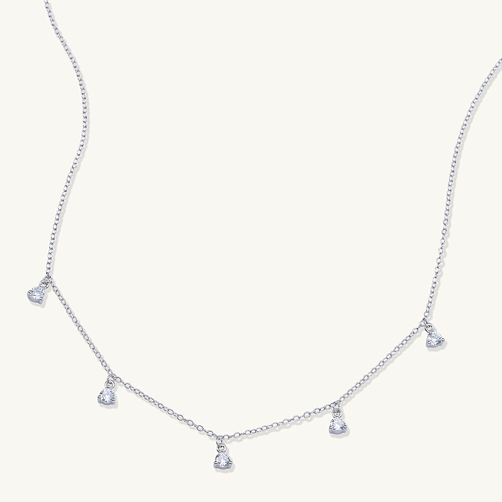 Sapphire Dangling Chain Necklace - Camile & Stone
