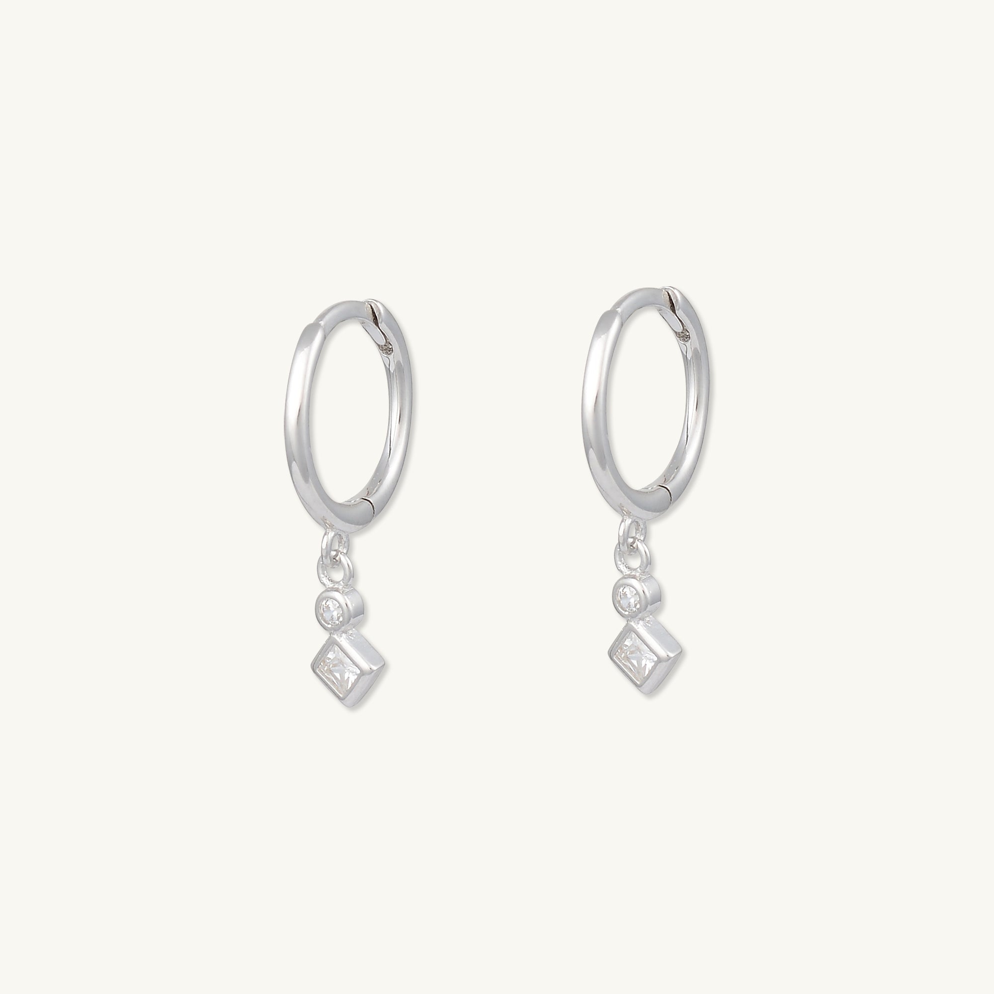 Sapphire Drop Huggie Earrings - Camile & Stone