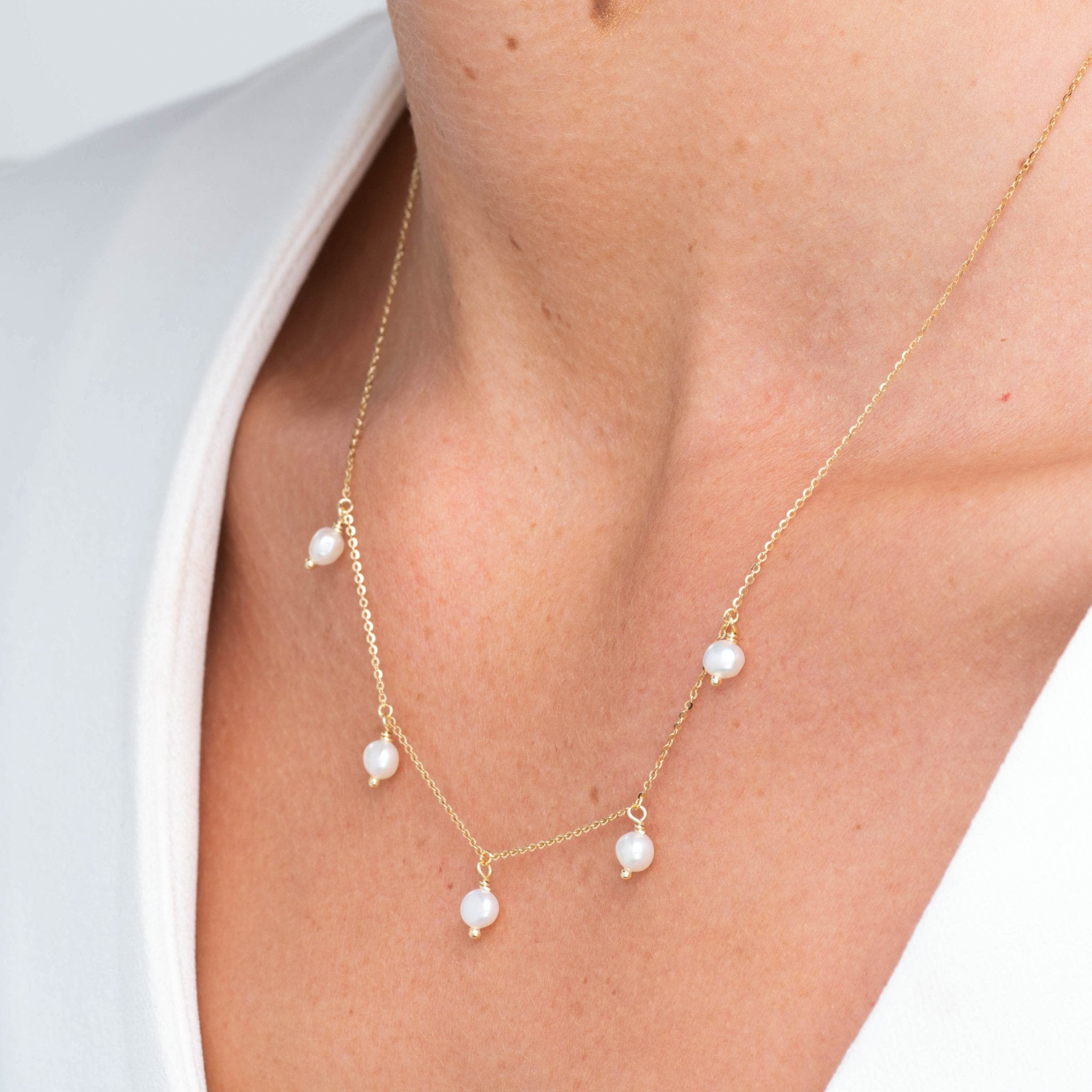 Satellite Freshwater Pearl Necklace - Camile & Stone