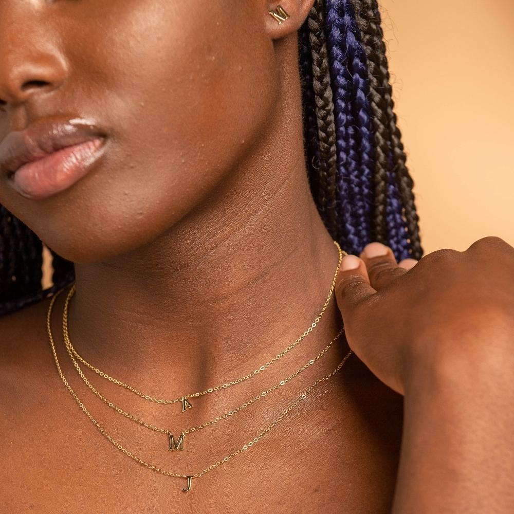 Script Letter Initial Earrings - Camile & Stone