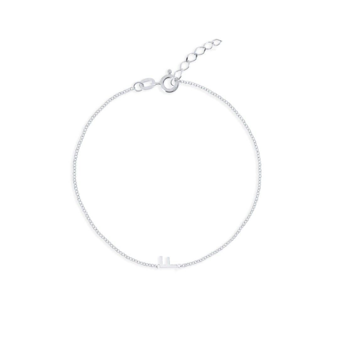Sideways Letter Bracelet