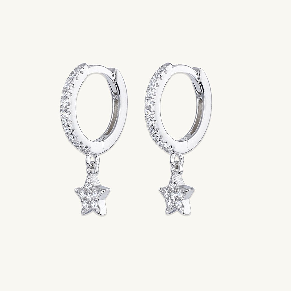 Star Sapphire Hoop Earrings - Camile & Stone