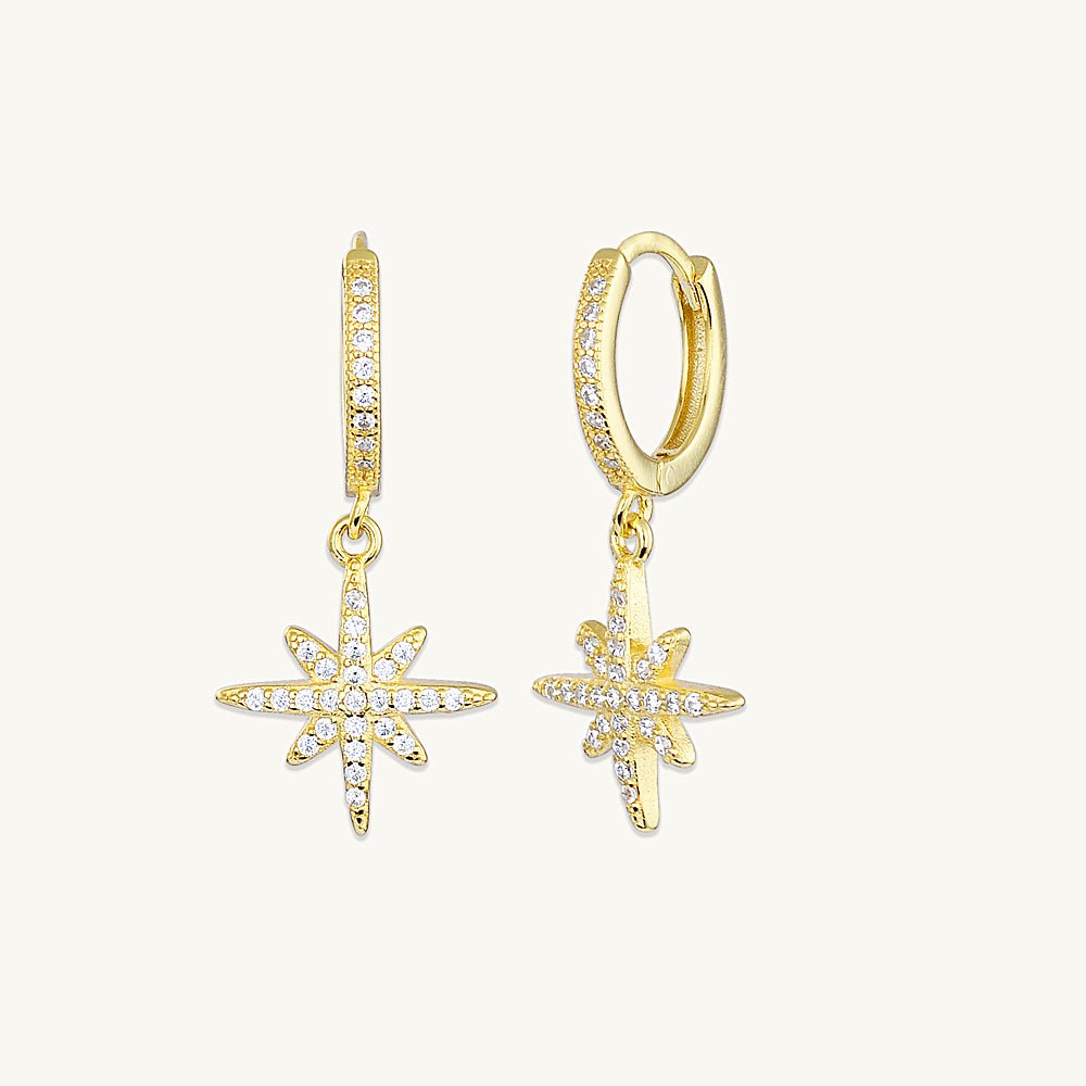 Starlight Sapphire Huggie Earrings - Camile & Stone