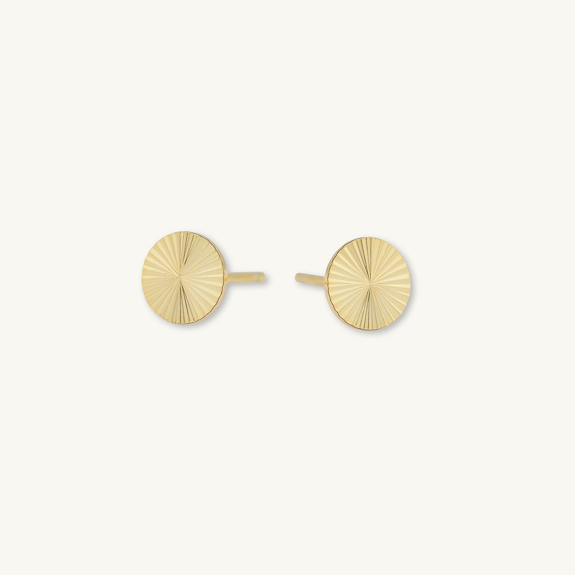 Sunbeam Disc Stud Earrings - Camile & Stone