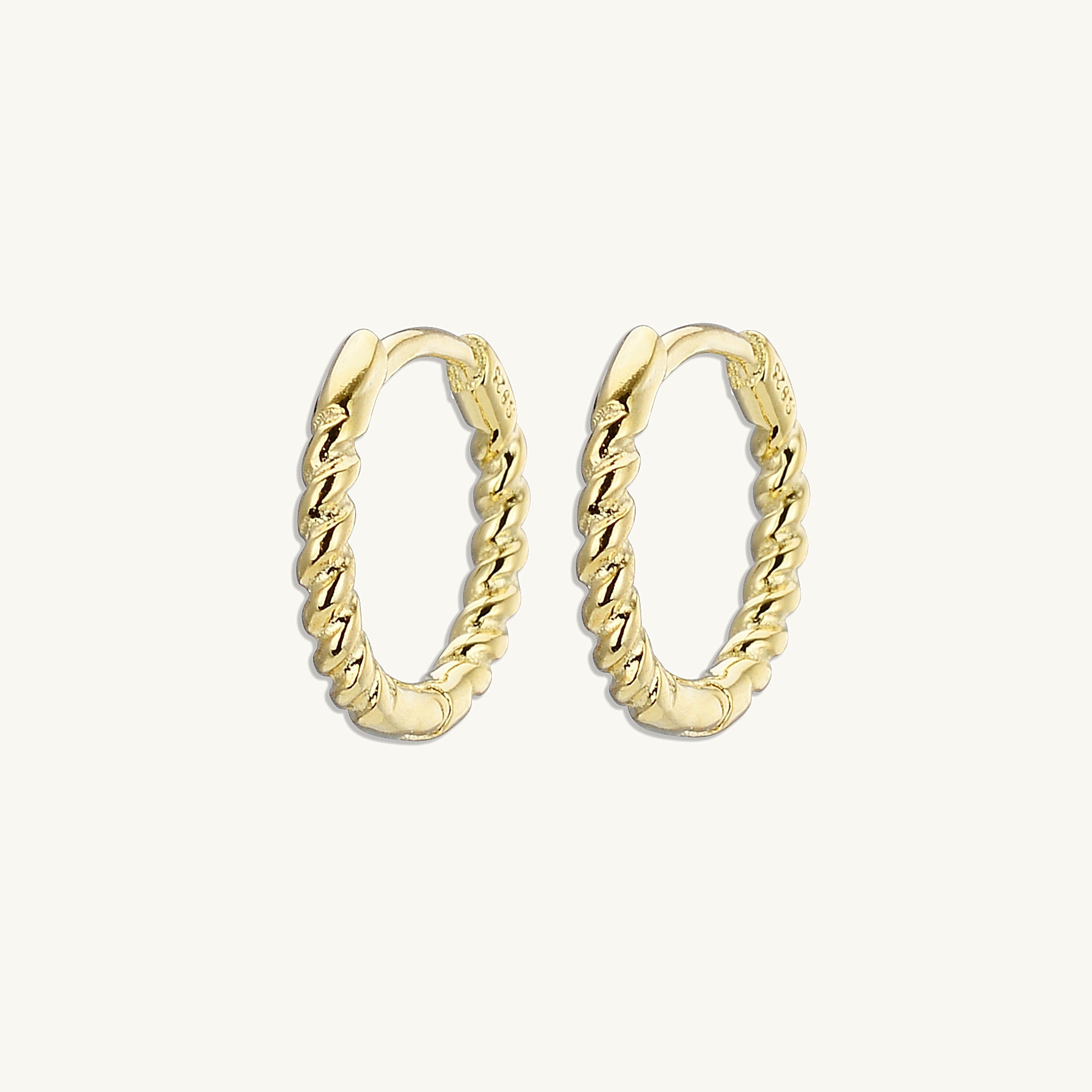 Thin Croissant Hoop Earrings - Camile & Stone