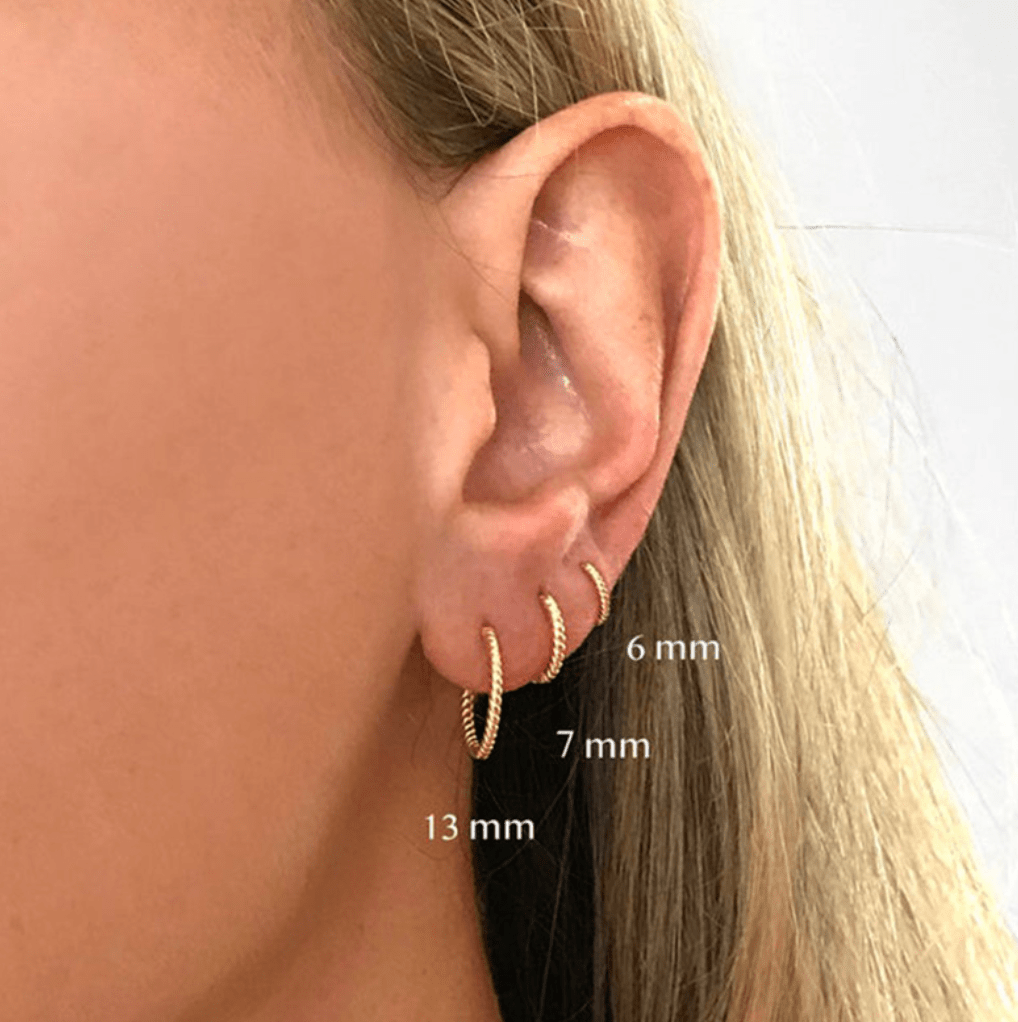 Thin Croissant Hoop Earrings - Camile & Stone