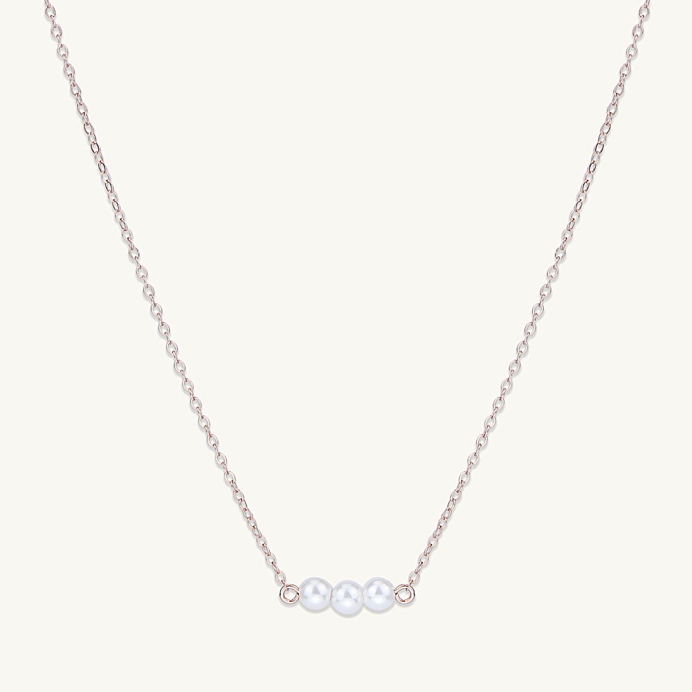 Triple Freshwater Pearl Necklace - Camile & Stone