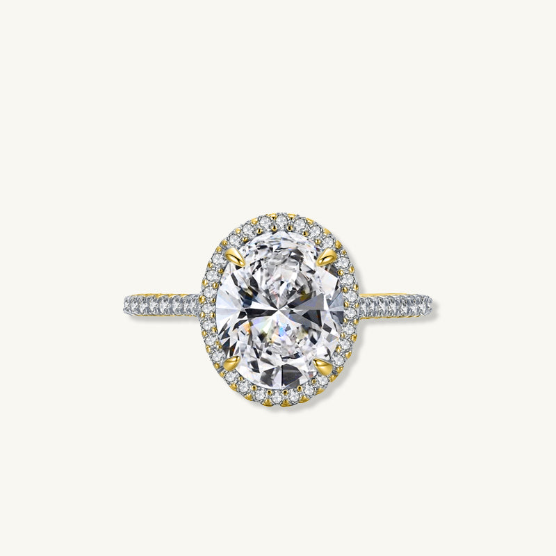 The  Dahlia Oval Sapphire Engagement Ring