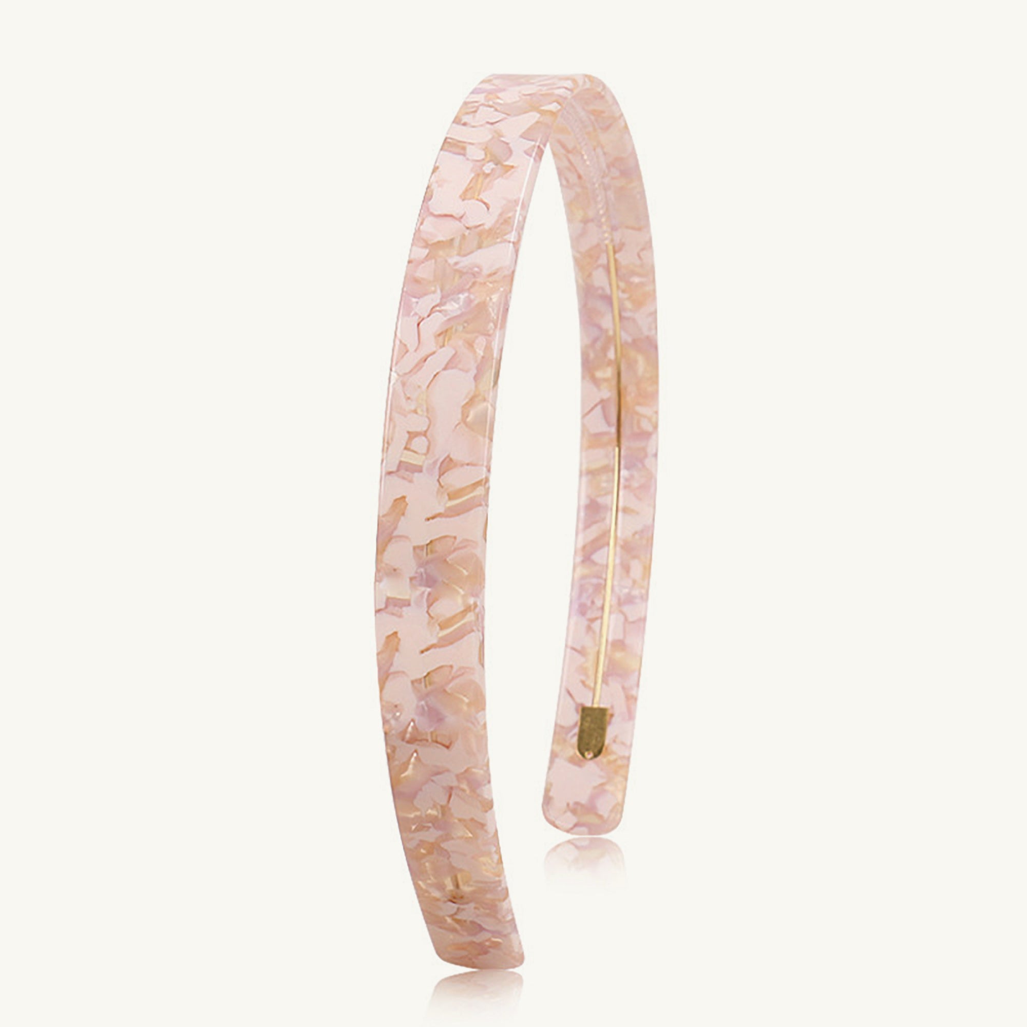 Pink Marble 2.5cm French Headband