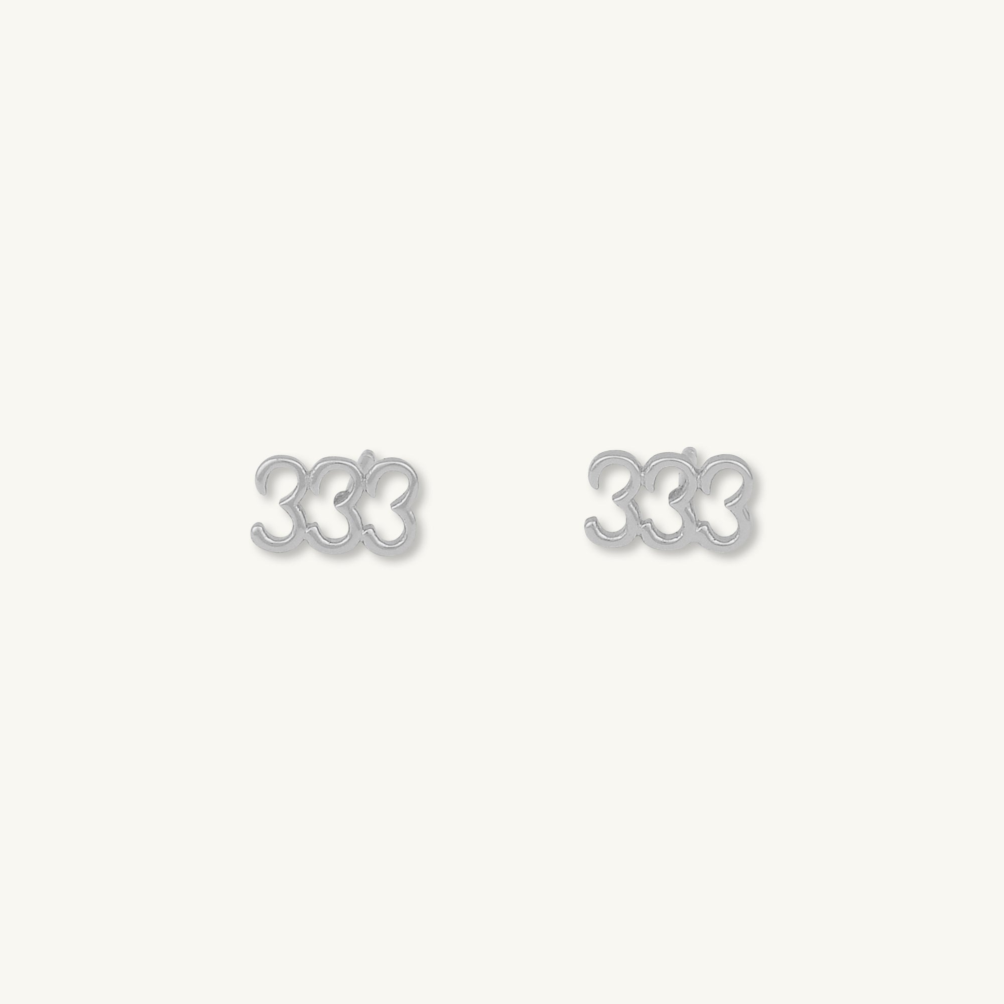 333 Angel Number Earrings - Camile & Stone