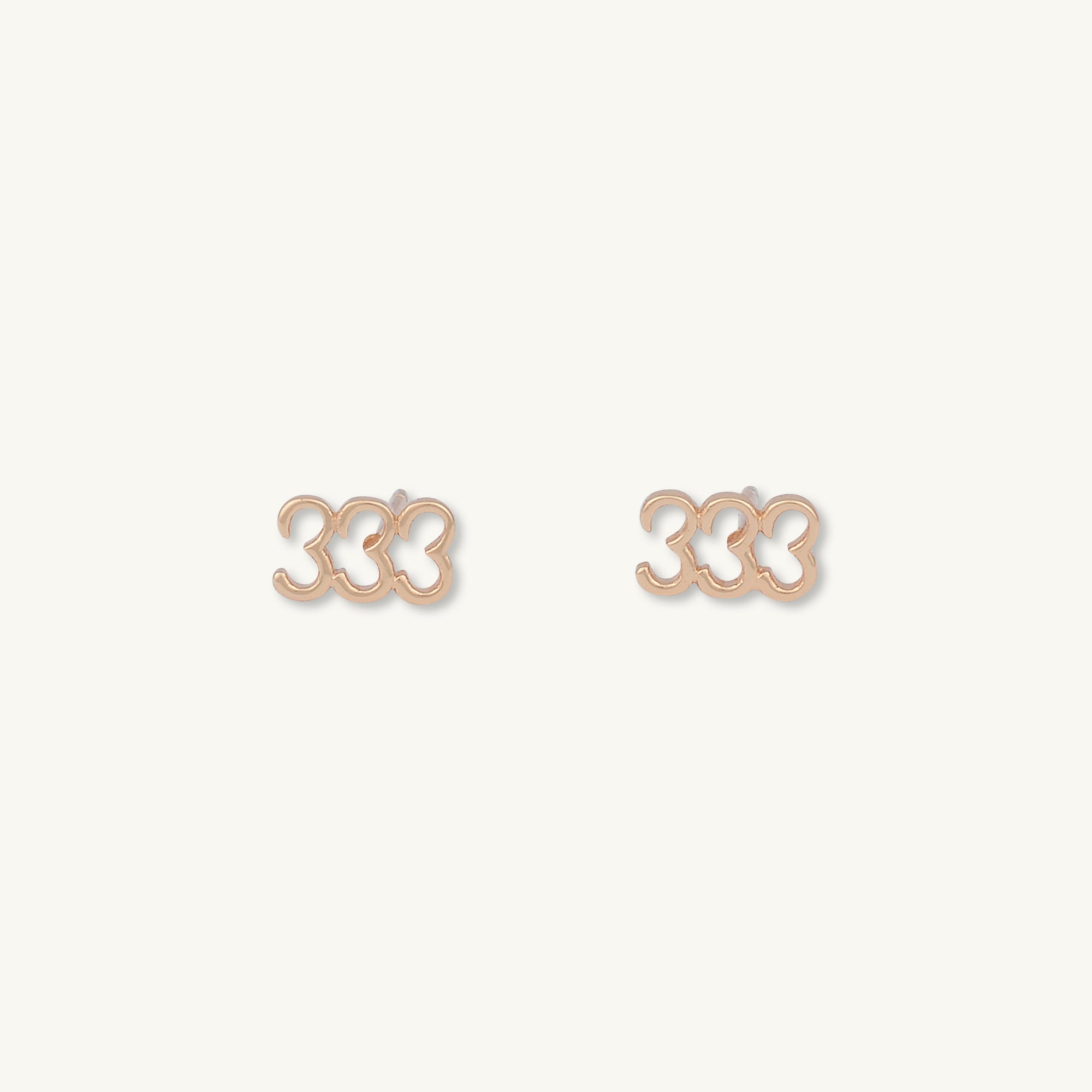 333 Angel Number Earrings - Camile & Stone
