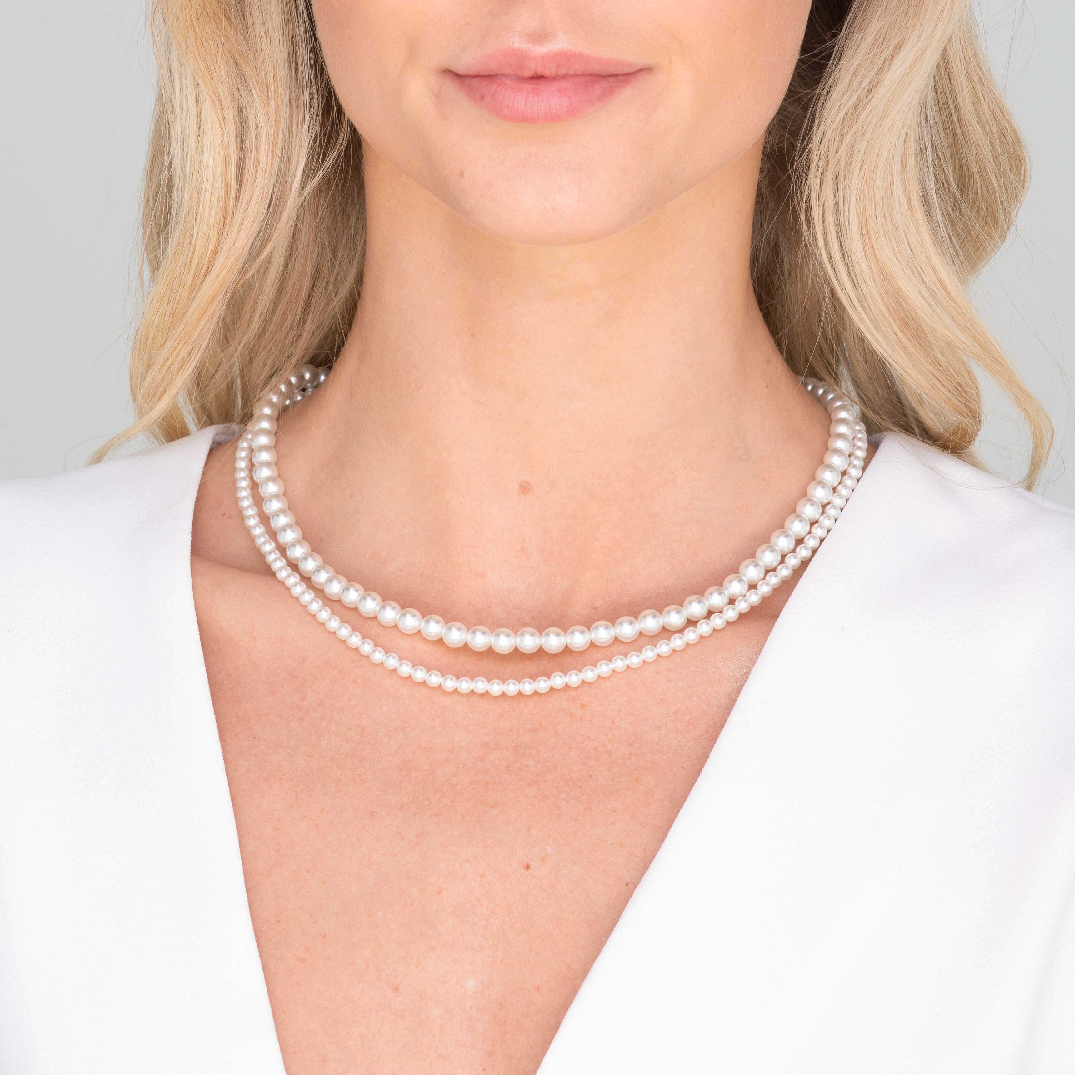 Classic 4mm Round Pearl Necklace
