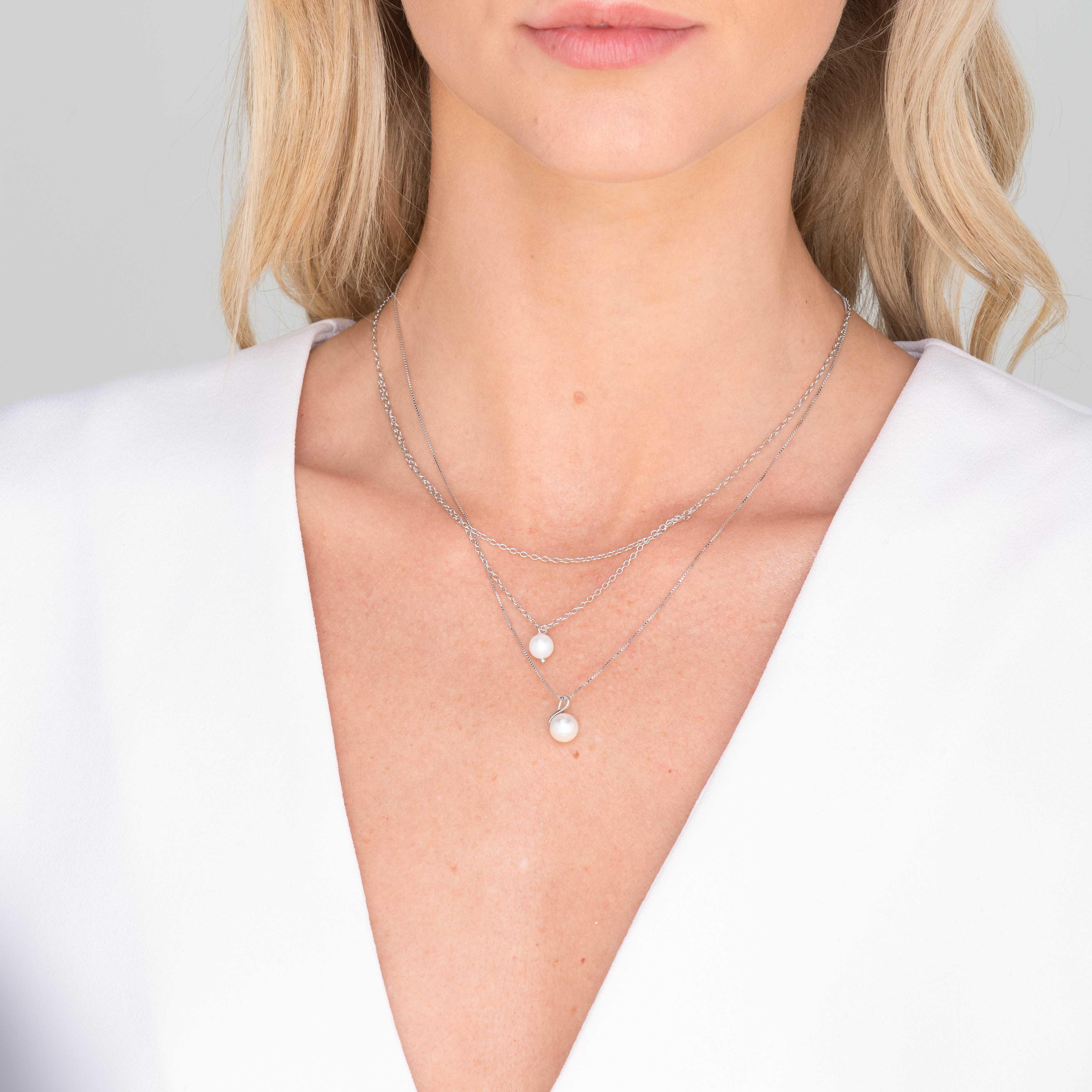 Classic Freshwater Pearl Drop Necklace