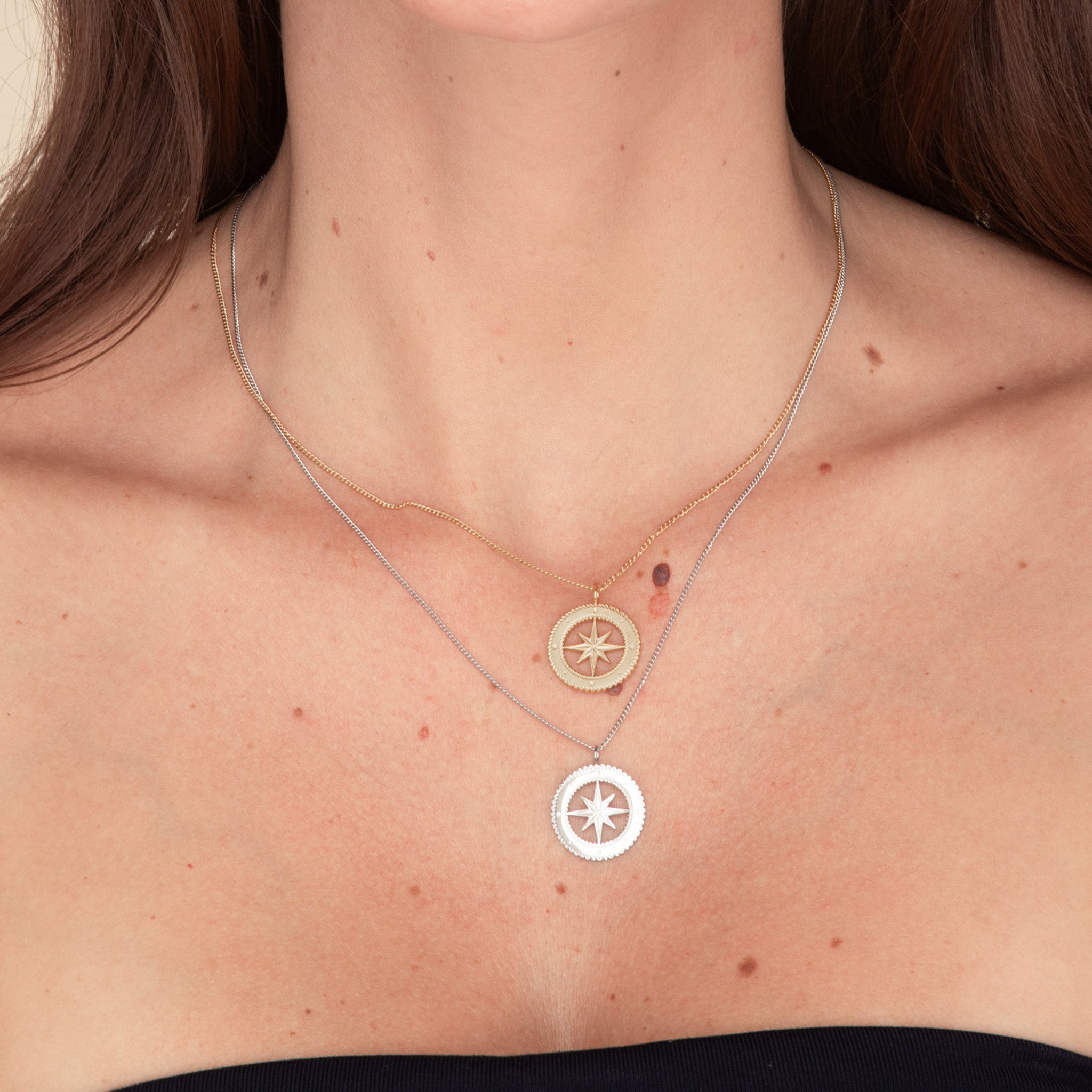 North Star Compass Necklace