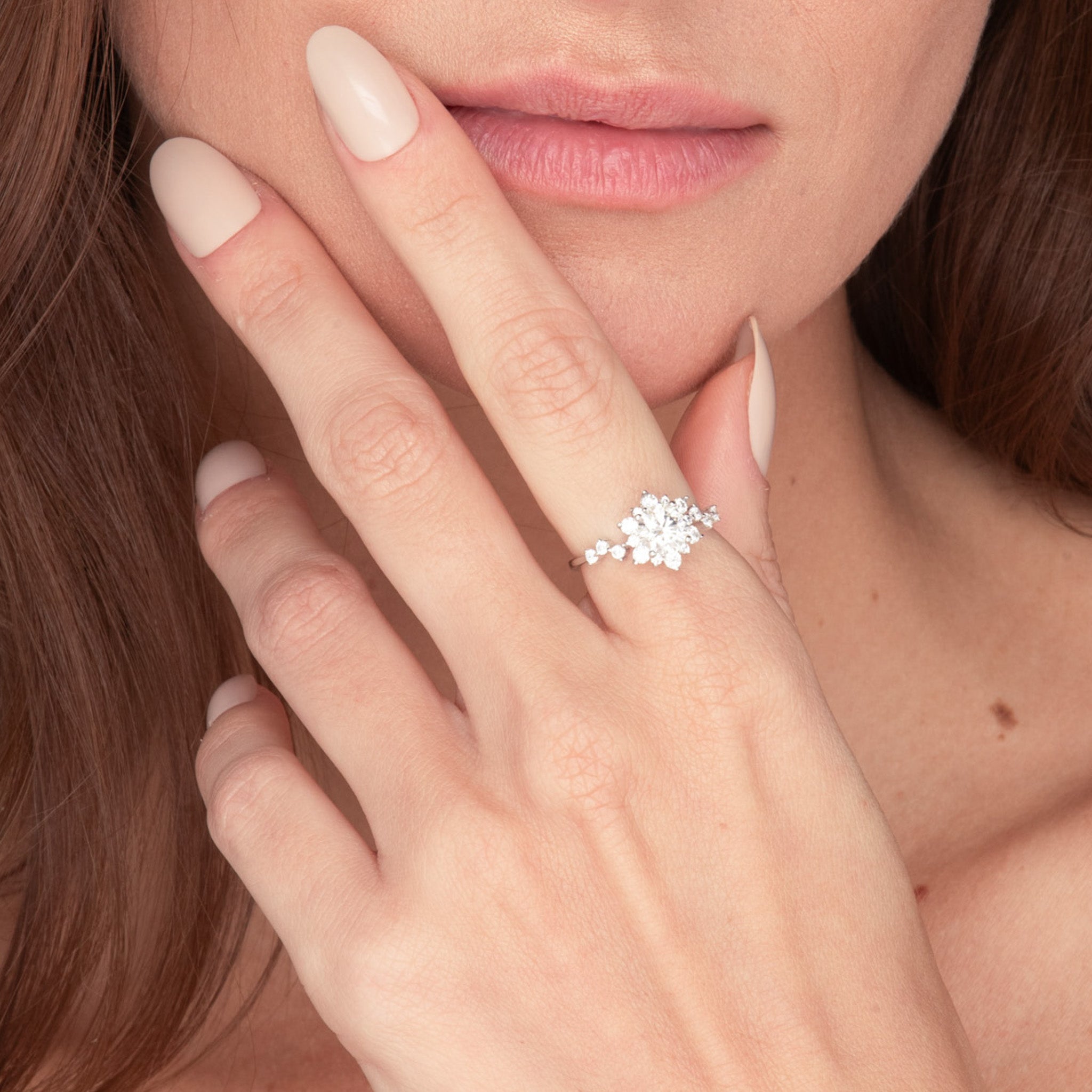 1ct The Lindsey Moissanite Diamond Engagement Ring