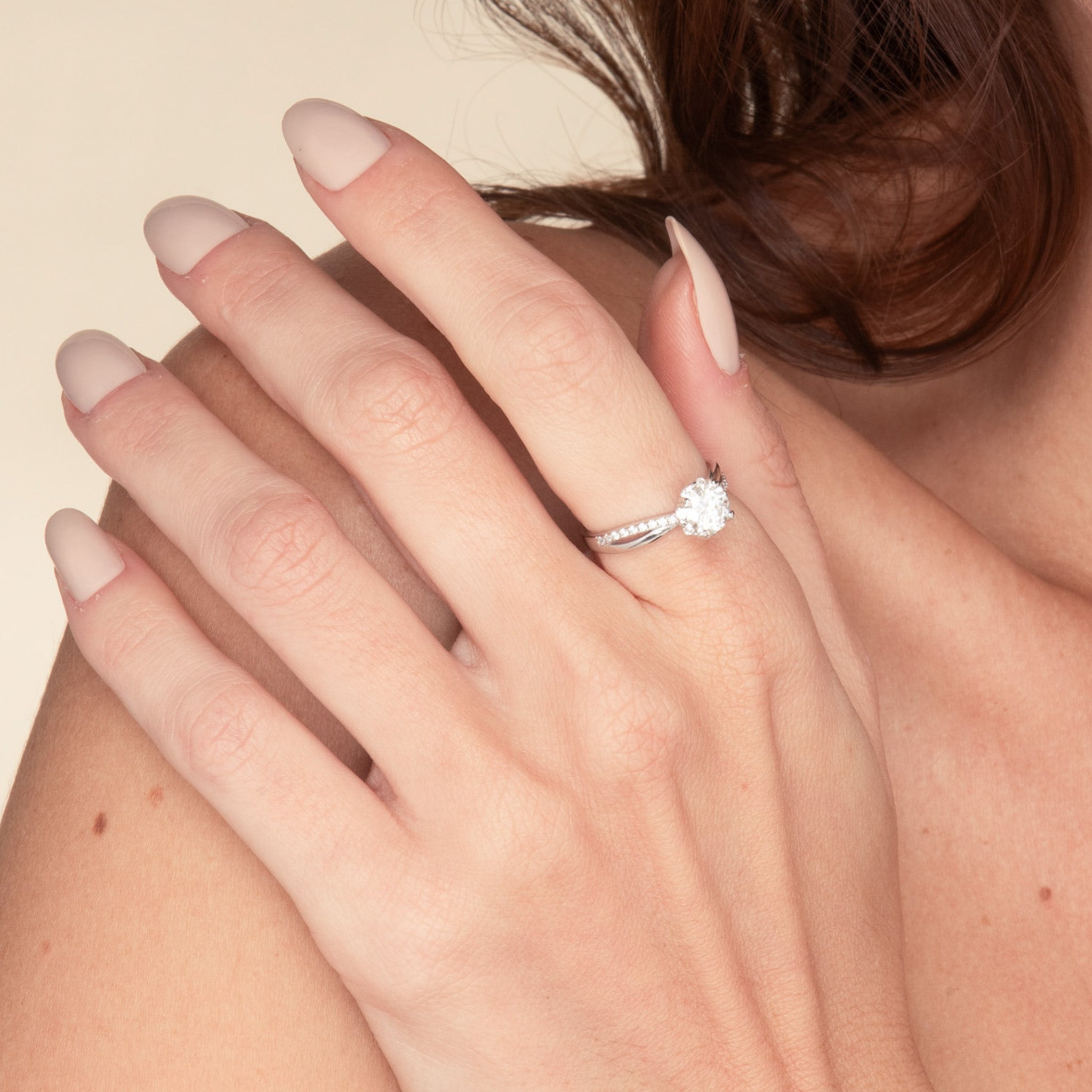 1 ct The Amelia Moissanite Diamond Engagement Ring