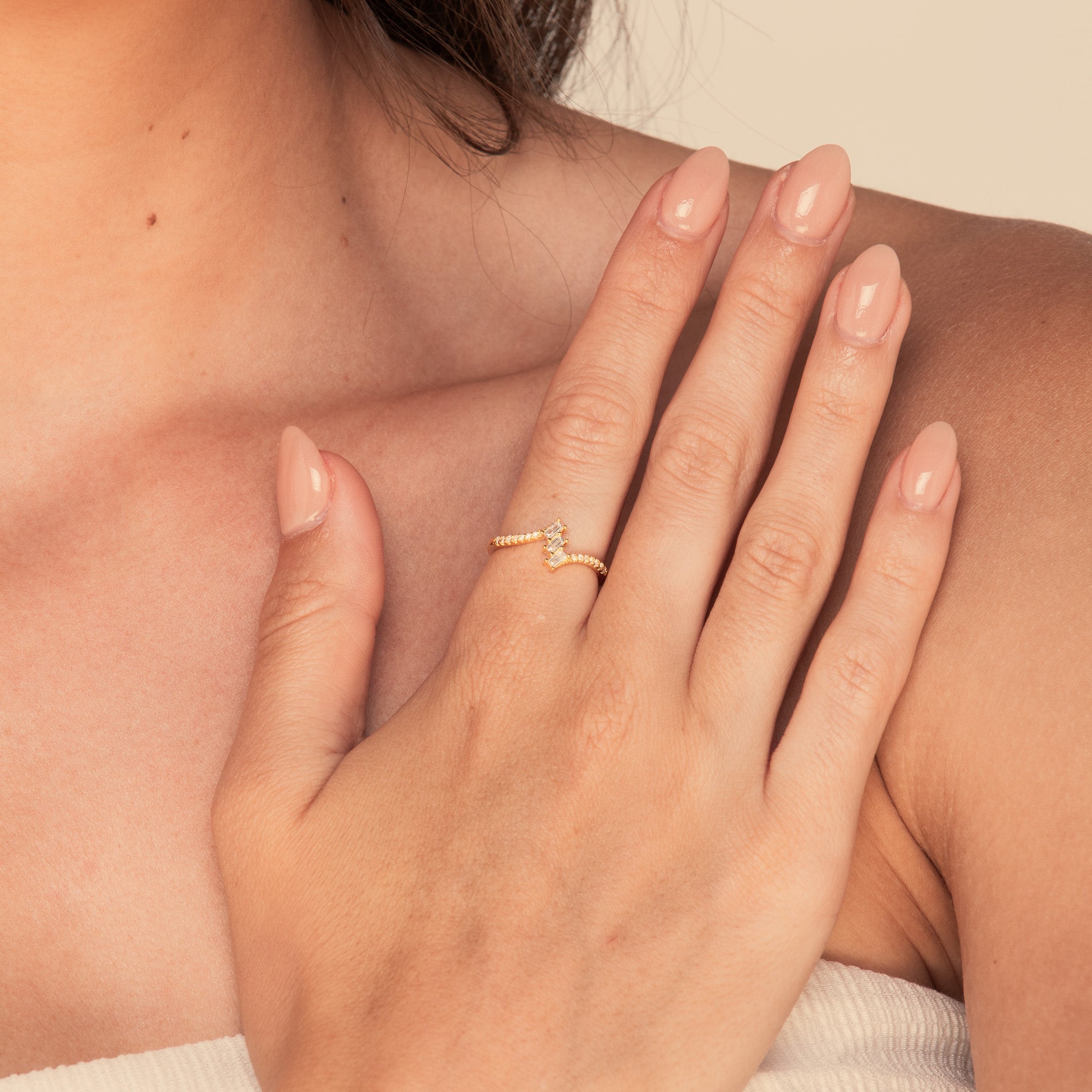 The Juliet Baguette Sapphire Engagement Ring
