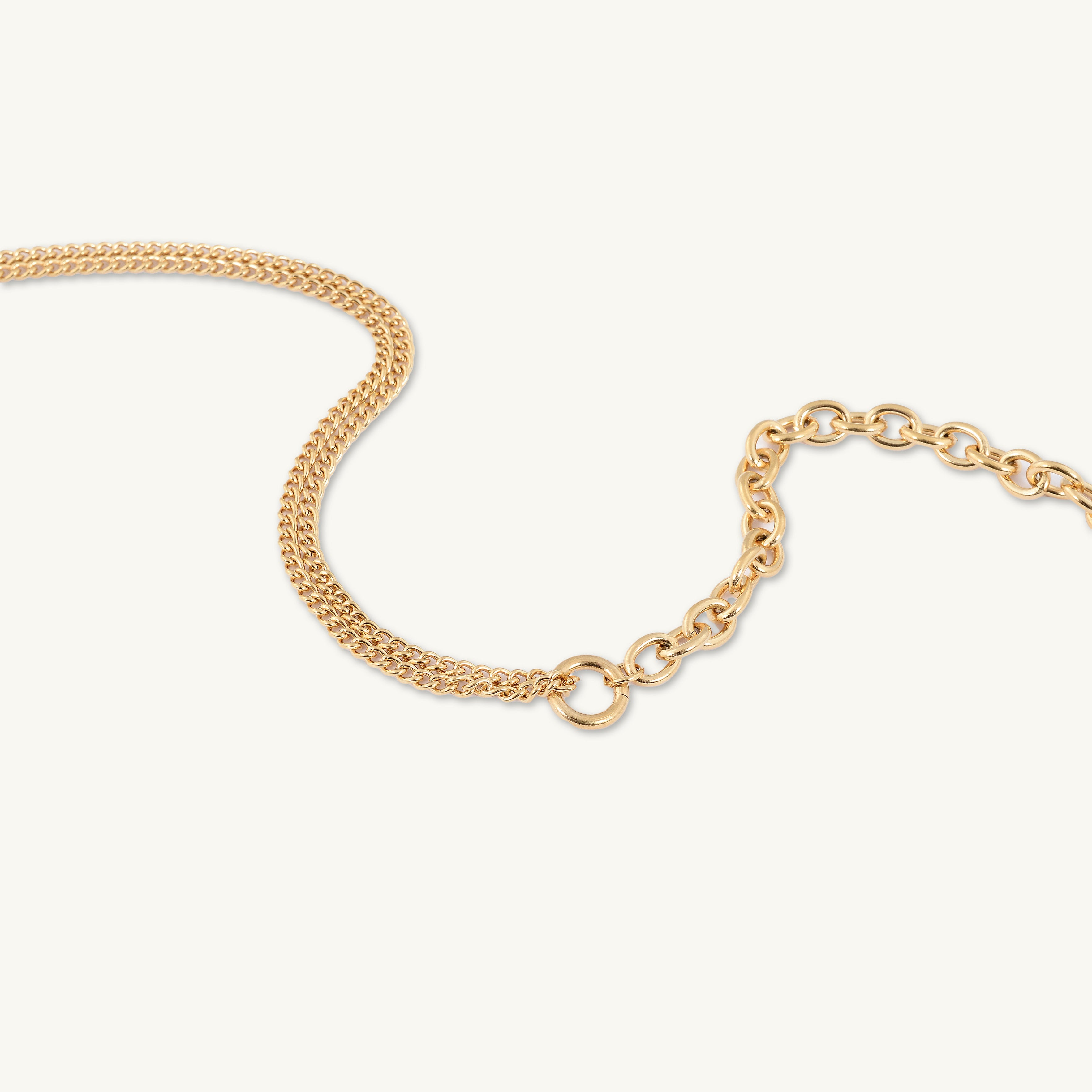 Double Cuban Statement Necklace