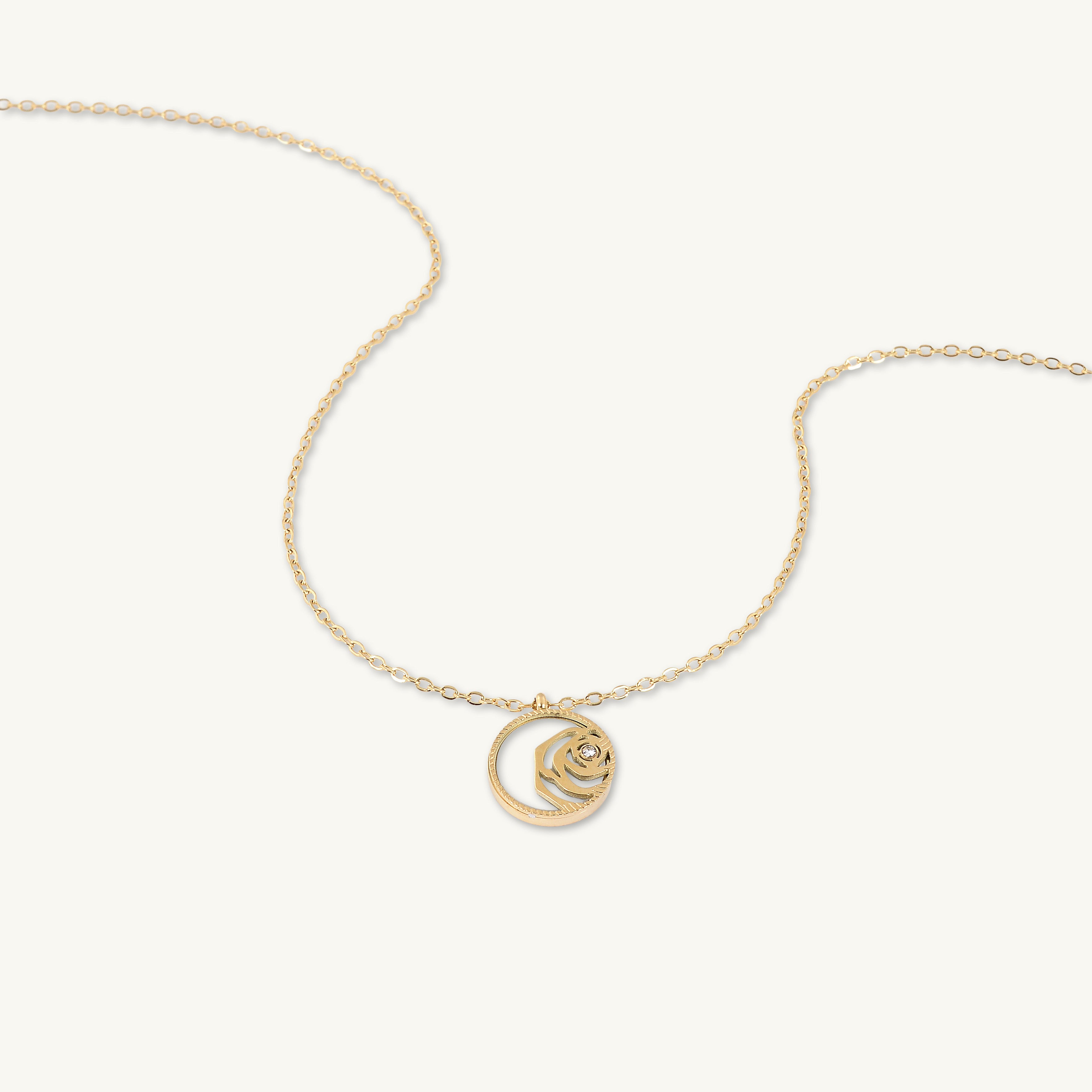 Rose Mother Of Pearl Necklace