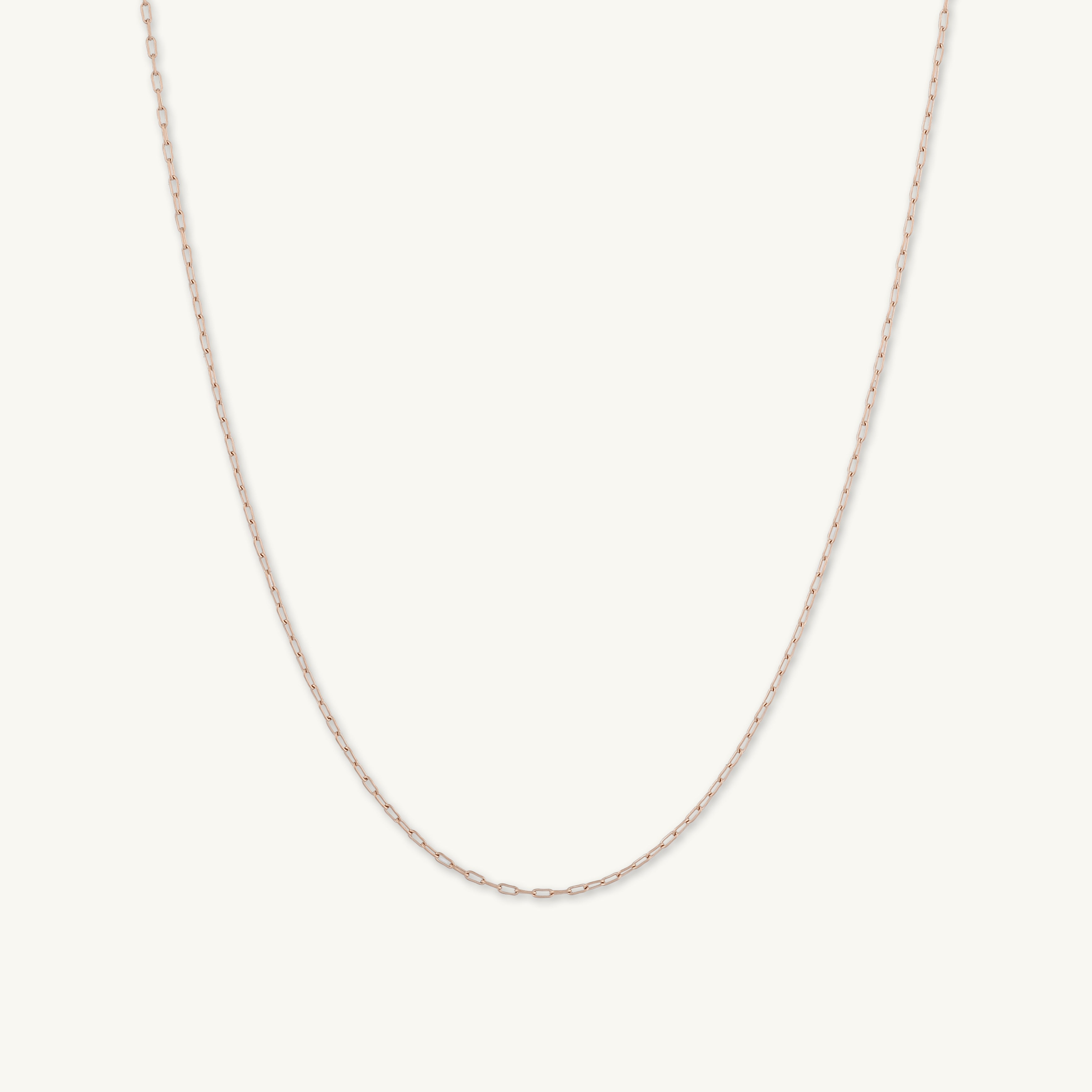 Slim Paperclip Link Chain Necklace