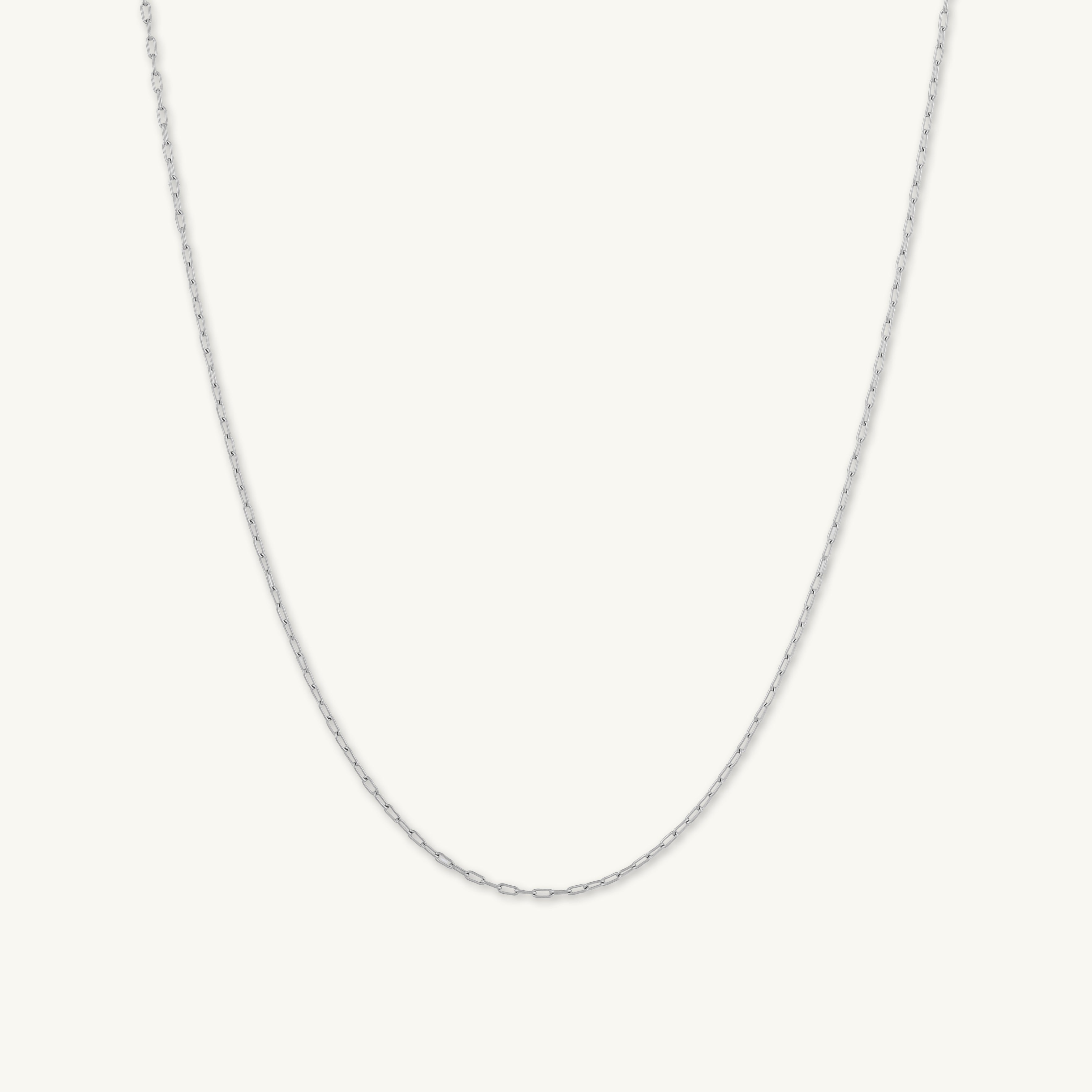 Slim Paperclip Link Chain Necklace