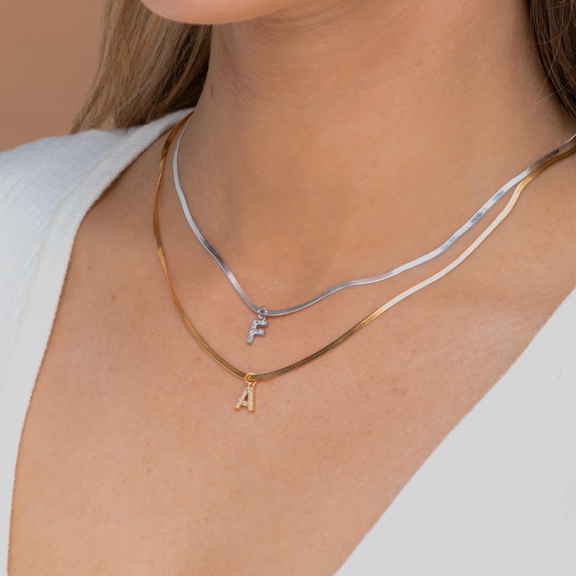 Adina's jewels herringbone deals necklace