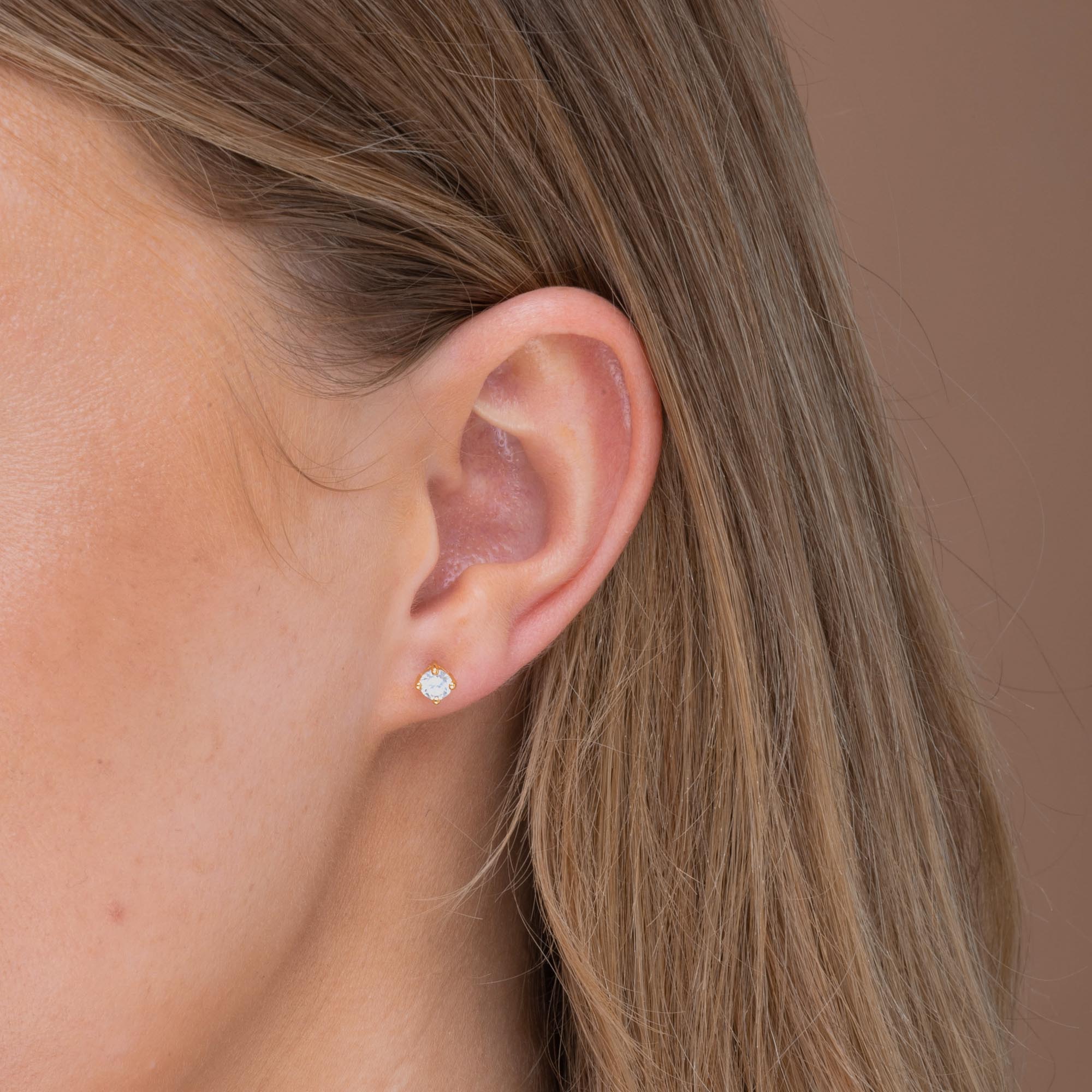 Classic Birthstone Earrings April