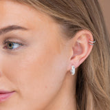 North Star Thick Huggie Earrings