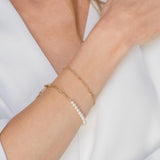 Kelly Paperlink Pearl Bracelet