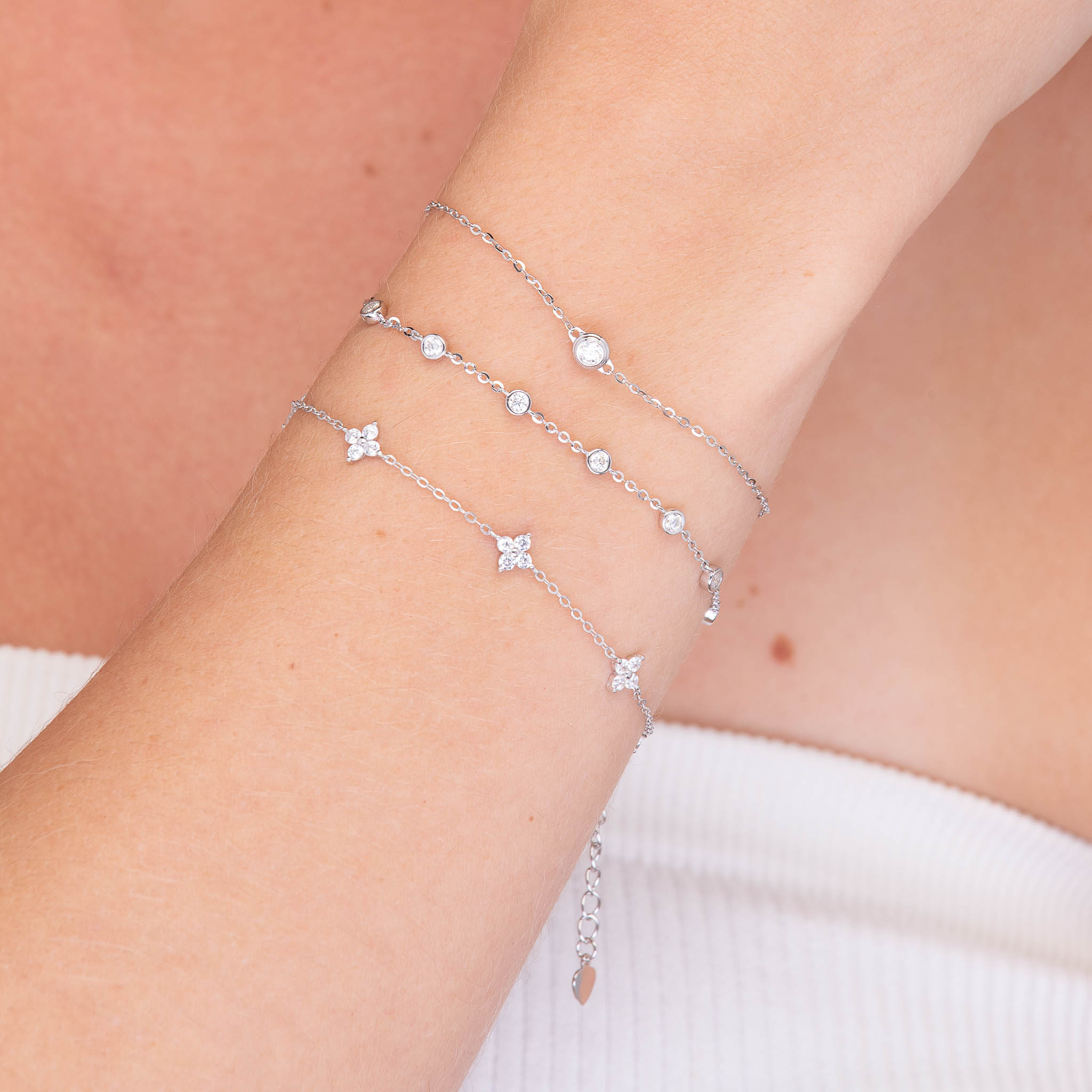 Classic Moissanite Chain Bracelet