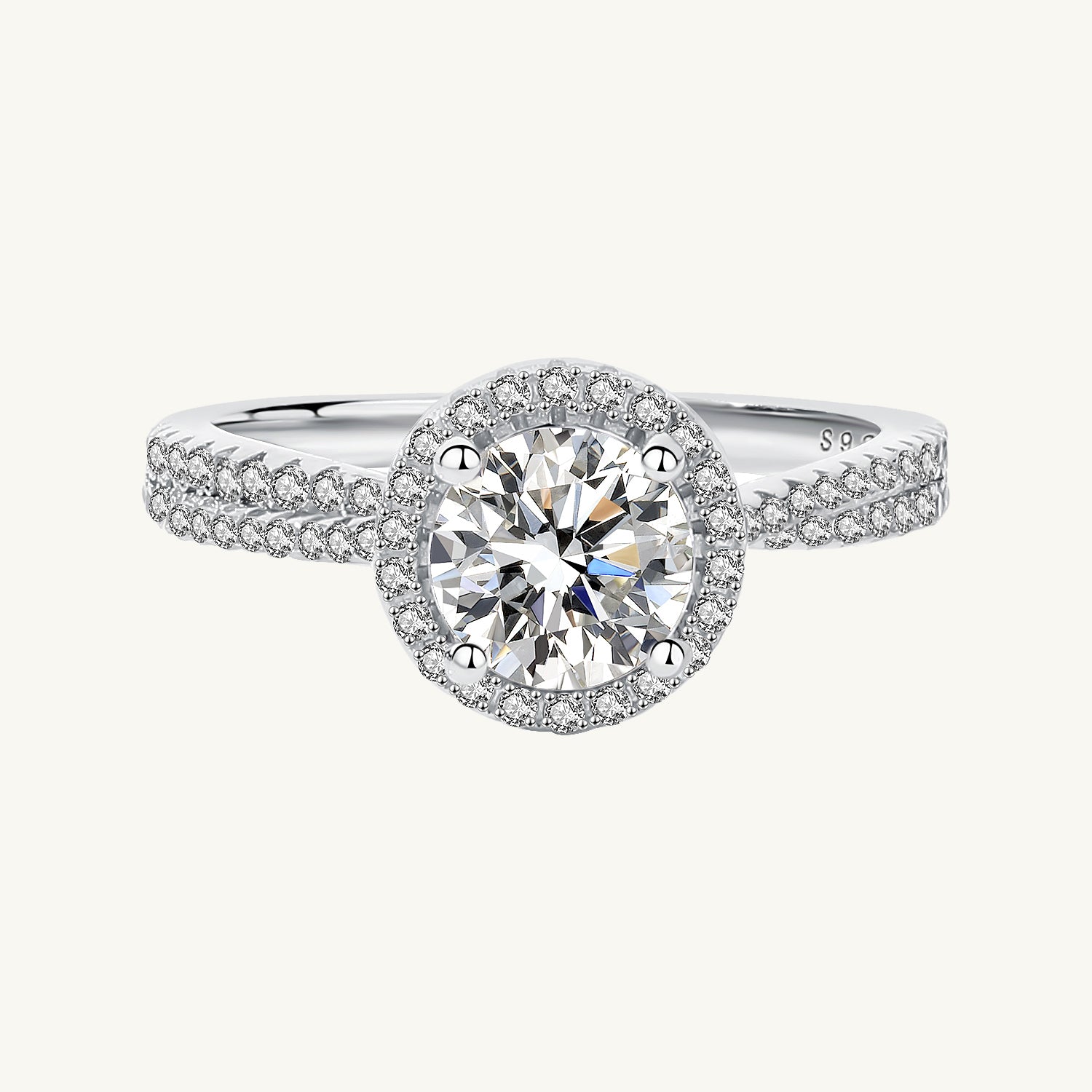 1 ct The Addison Moissanite Diamond Ring