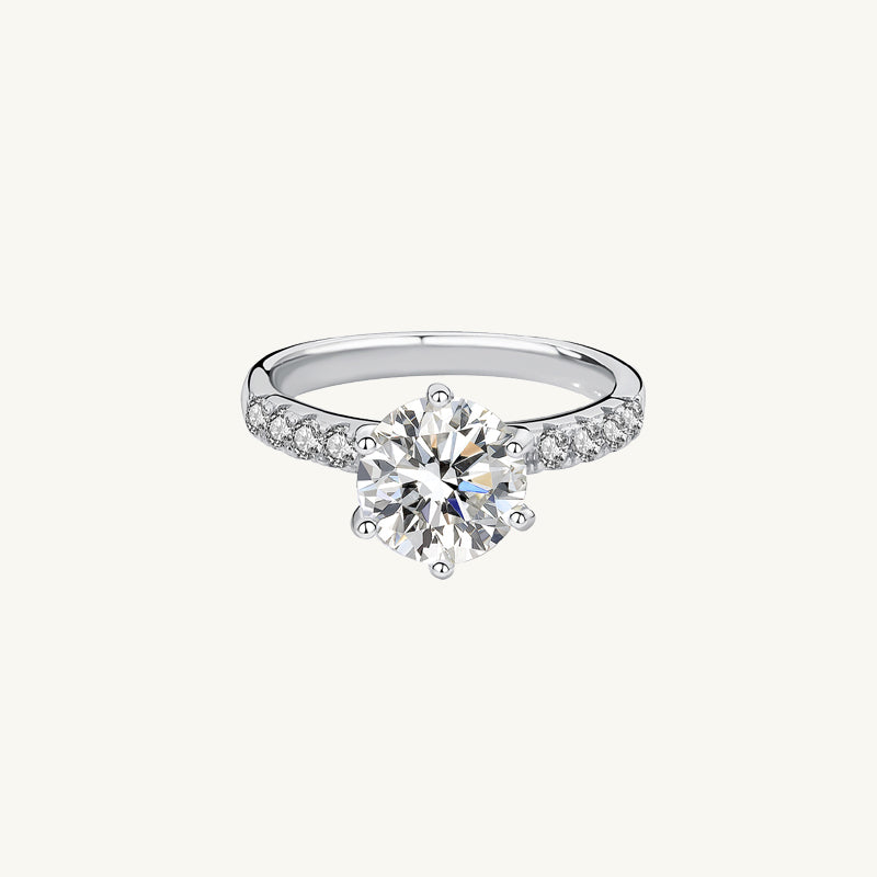 2 ct The Classic Moissanite Diamond Engagement Ring