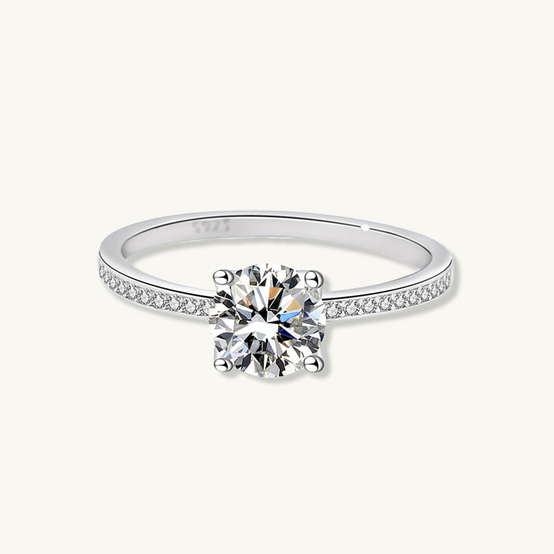 1 ct The Ella Moissanite Diamond Engagement Ring