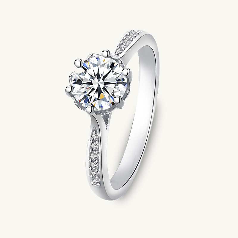 1 ct The Layla Moissanite Diamond Engagement Ring