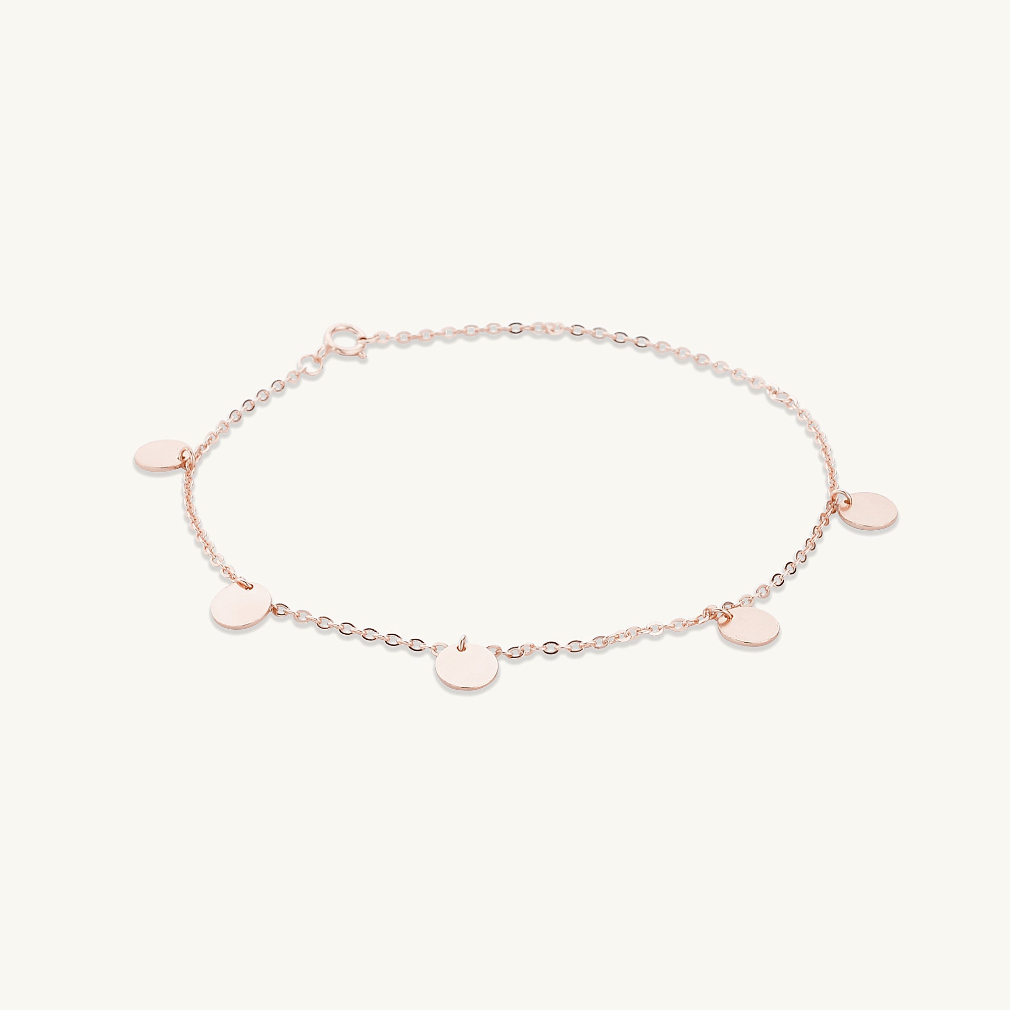 Disc Chain Stacking Bracelet