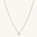 Leo Sapphire Charm Zodiac Star Sign Necklace