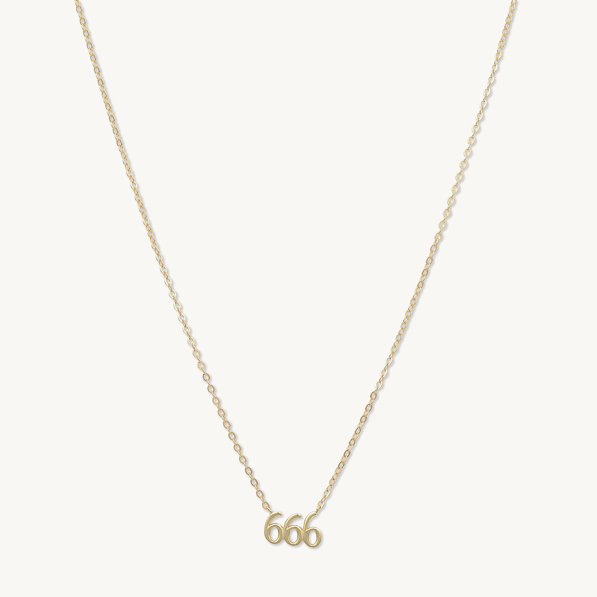 666 Angel Number Pendant Necklace