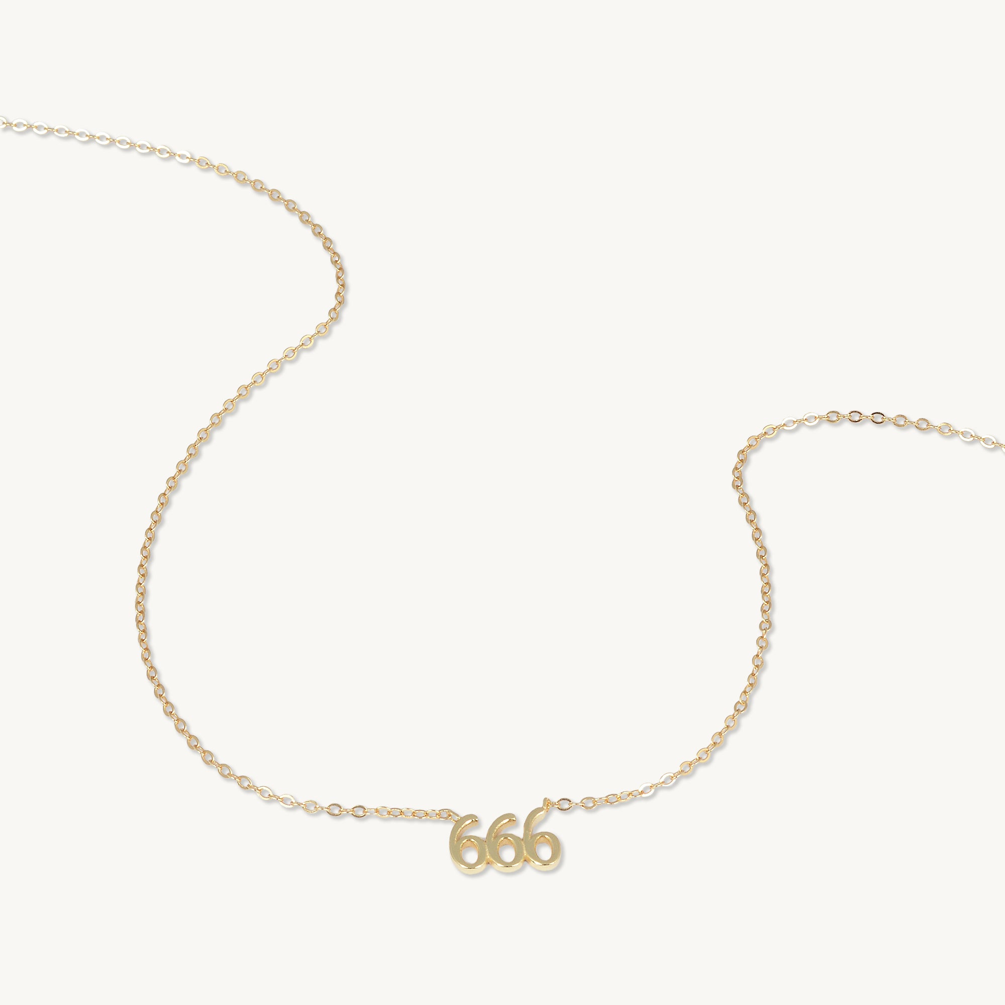 666 Angel Number Pendant Necklace